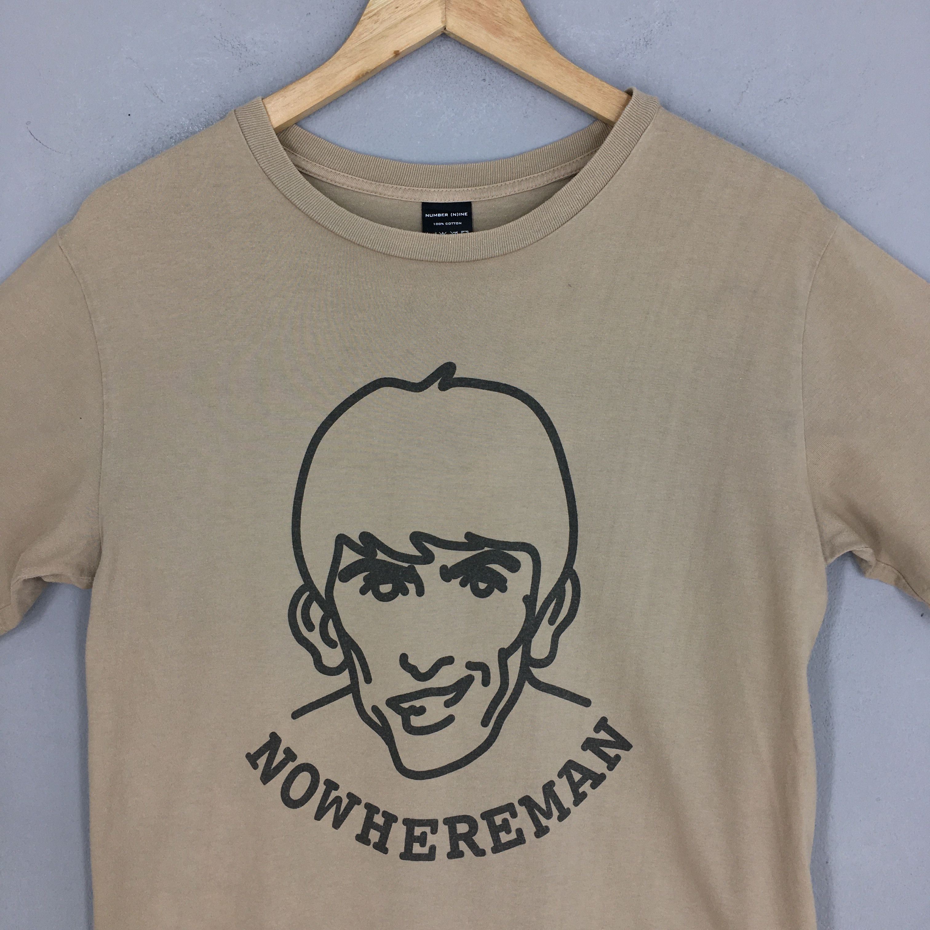 Nowhere × Takahiromiyashita The Soloist. × Vintage Number (N)ine AW02 Nowhereman Brown T shirt Medium Size US M / EU 48-50 / 2 - 2 Thumbnail