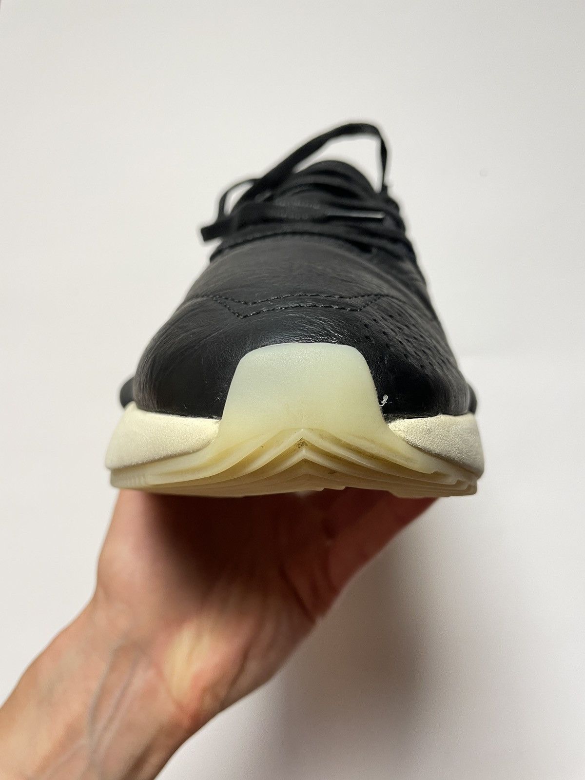 Adidas Y-3 Kaiwa Leather Black White Size US 10.5 / EU 43-44 - 8 Thumbnail