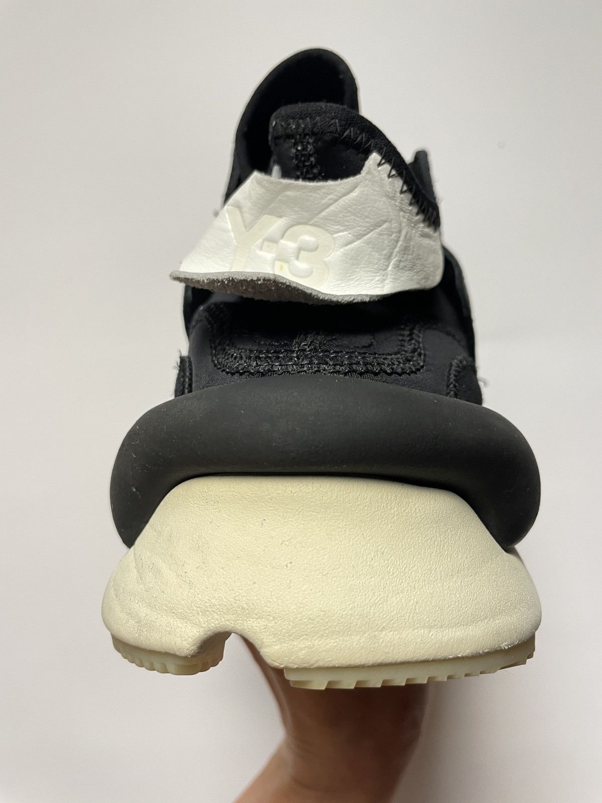 Adidas Y-3 Kaiwa Leather Black White Size US 10.5 / EU 43-44 - 9 Thumbnail