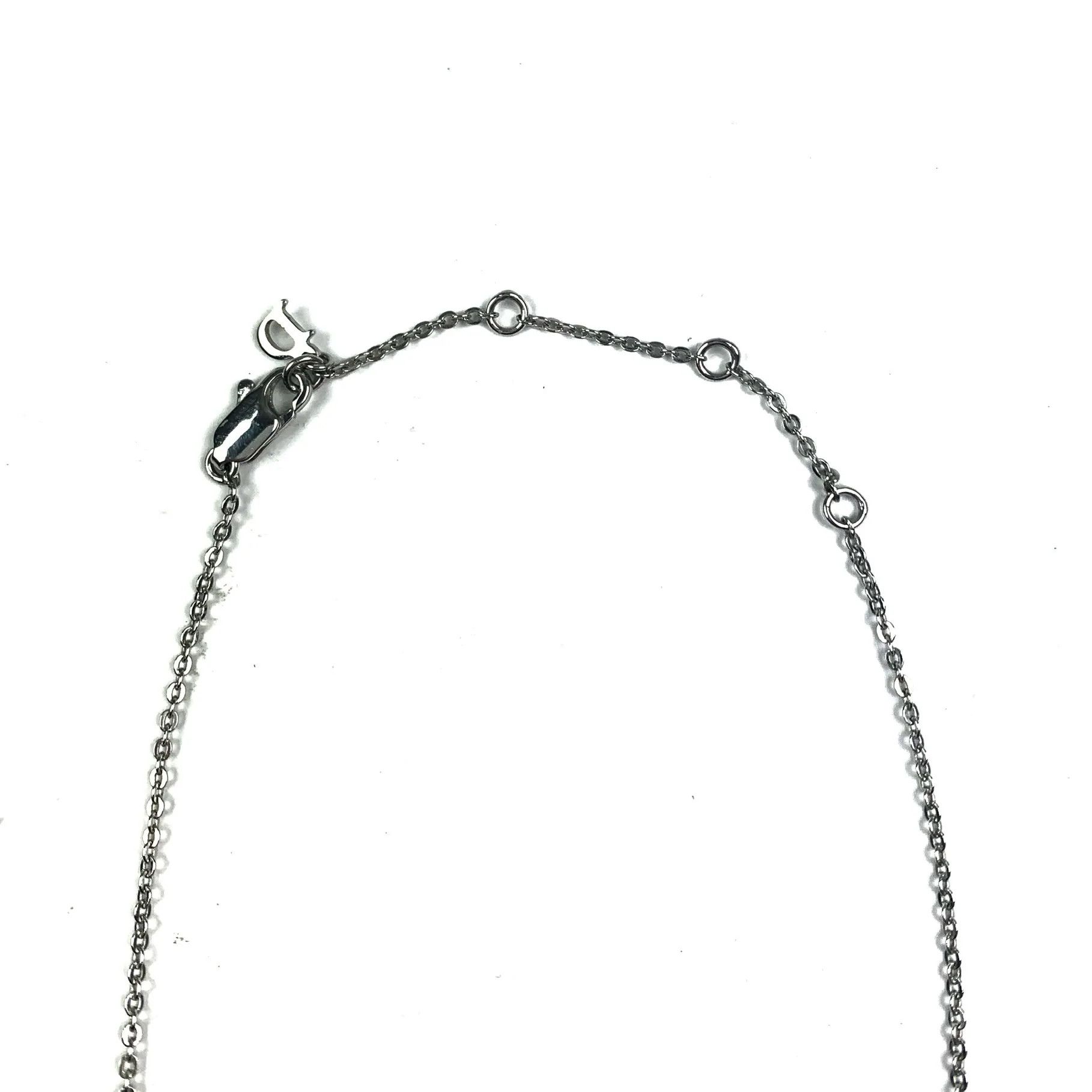 Dior Rare Dior Spellout Silver Necklace Size ONE SIZE - 3 Thumbnail