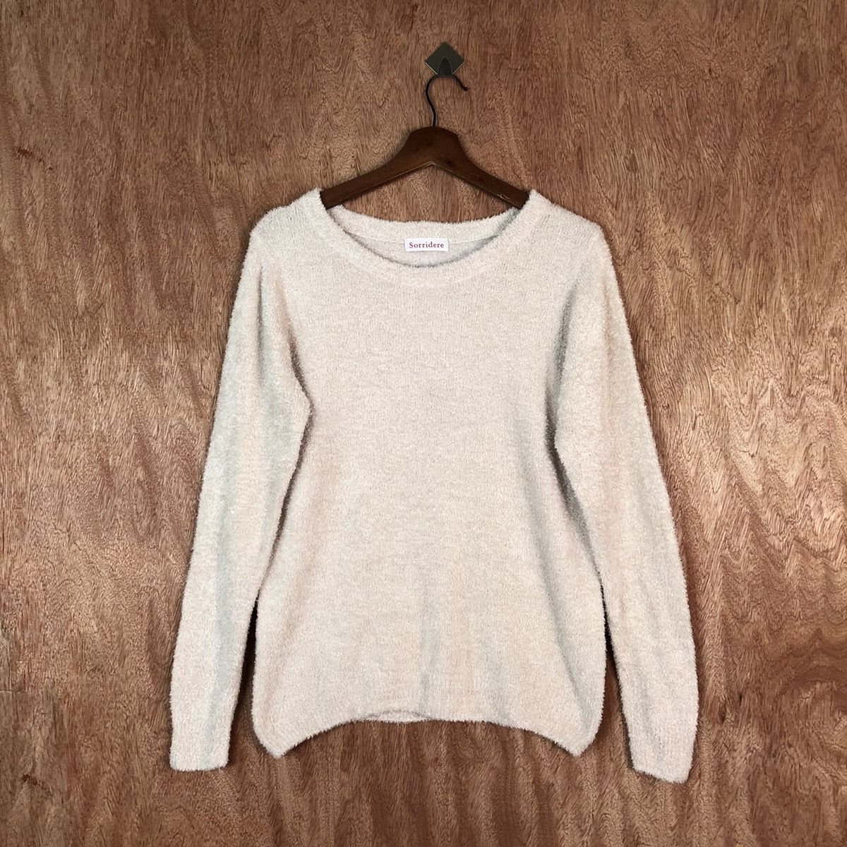 image of Homespun Knitwear Sorridere Pink Shag Shaggy Fur Mohair Knitwear 6686, Men's (Size Medium)