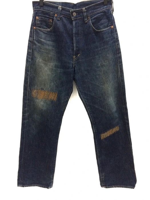 Levi's Vintage Clothing LEVI'S 503B Distressed Blue indigo Denim Pant Size US 30 / EU 46 - 1 Thumbnail