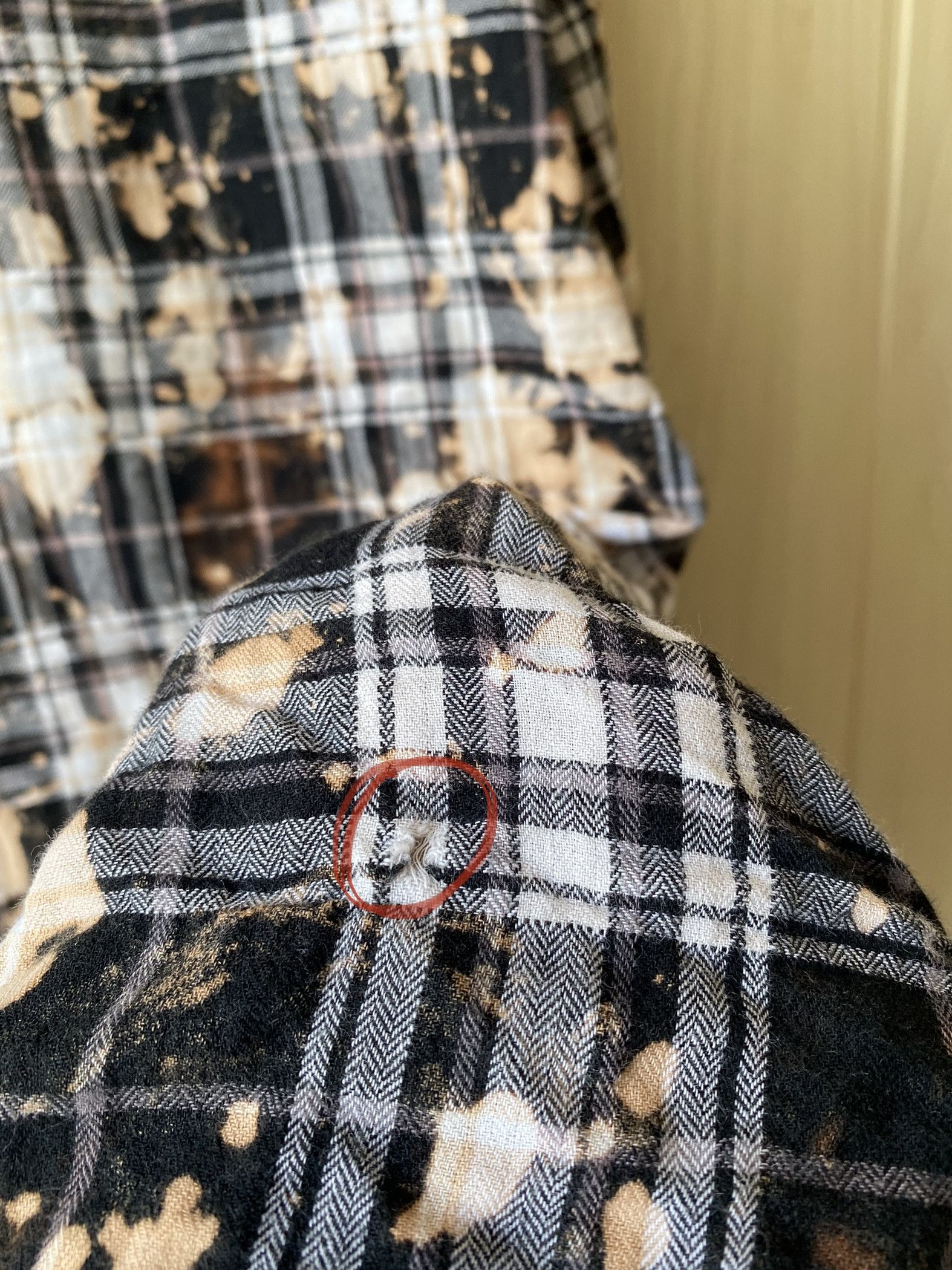 Hedi Slimane × Saint Laurent Paris Saint Laurent Bleached Checked Flannel shirt Size US L / EU 52-54 / 3 - 6 Thumbnail