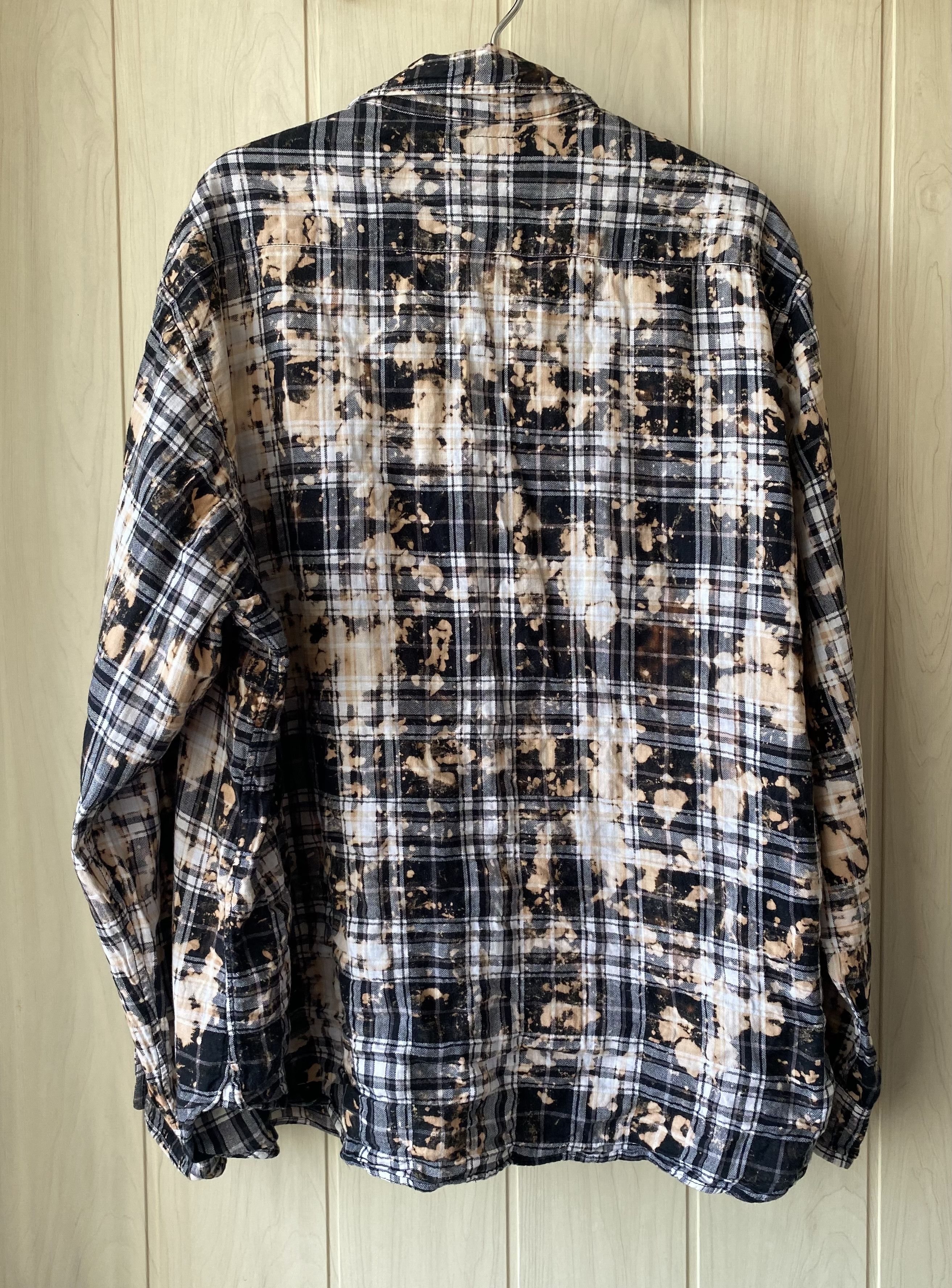 Hedi Slimane × Saint Laurent Paris Saint Laurent Bleached Checked Flannel shirt Size US L / EU 52-54 / 3 - 7 Thumbnail