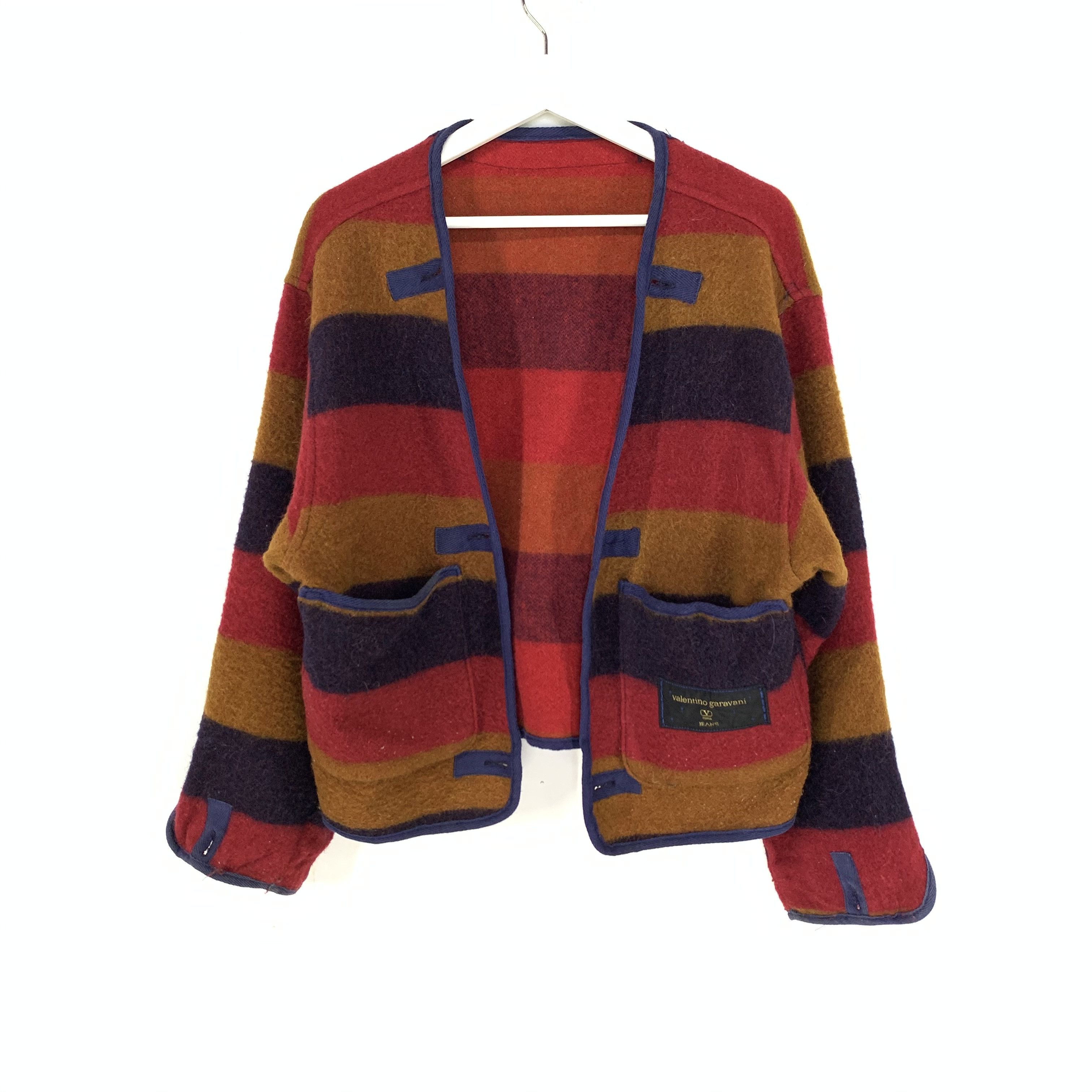 Valentino Valentino garavani multicolor stripe mohair lining jacket Size US M / EU 48-50 / 2 - 1 Thumbnail