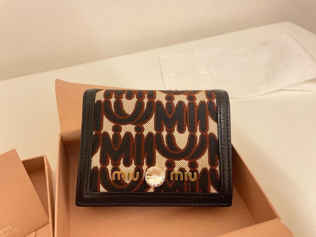 Miu Miu Miumiu Jacquard wallet Size ONE SIZE - 1 Thumbnail