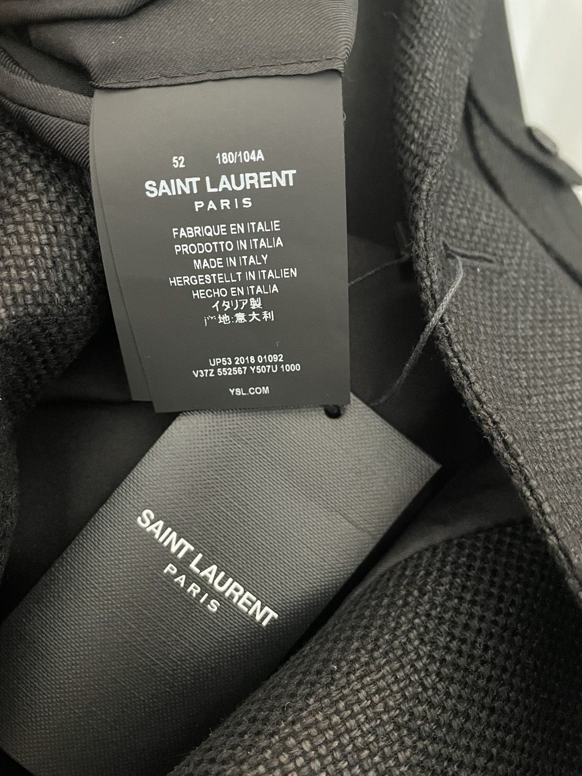 Hedi Slimane × Saint Laurent Paris × Yves Saint Laurent $4,100 Value Sold Out Super Runway Tweed Blazer Coat Jacket Size US XL / EU 56 / 4 - 9 Thumbnail