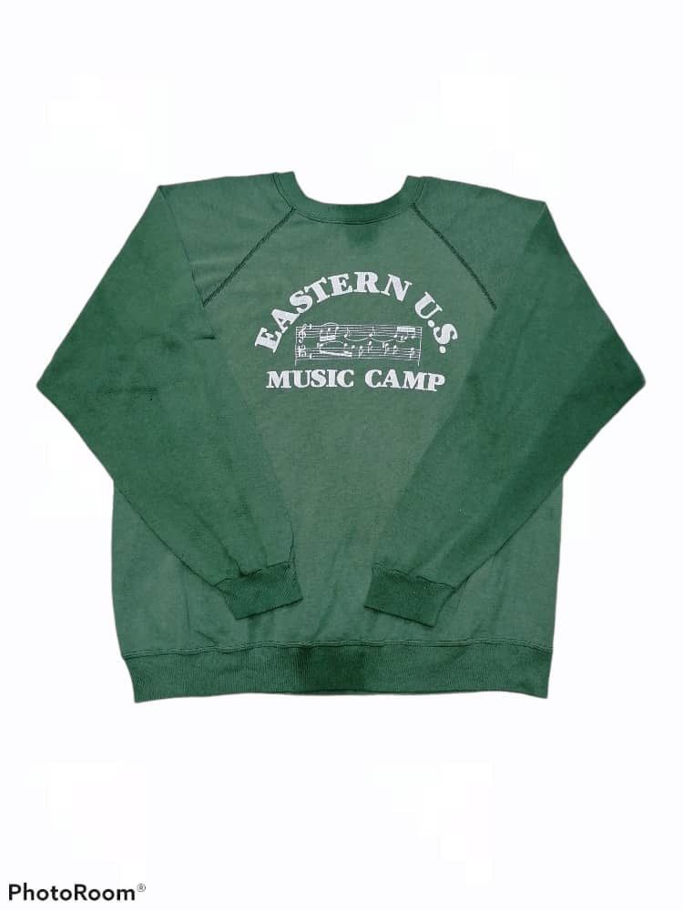 image of Vintage 80’S Eastern Us Music Camp Sun Faded in Green, Men's (Size XL)