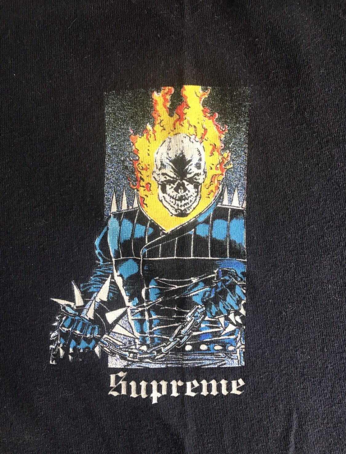 Supreme Supreme Ghost Rider Tee Size L Navy | Grailed