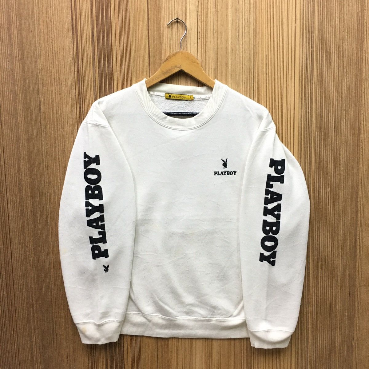 Playboy × Vintage Vintage Playboy Big Bunny Logo Sweatshirt Size US M / EU 48-50 / 2 - 2 Thumbnail