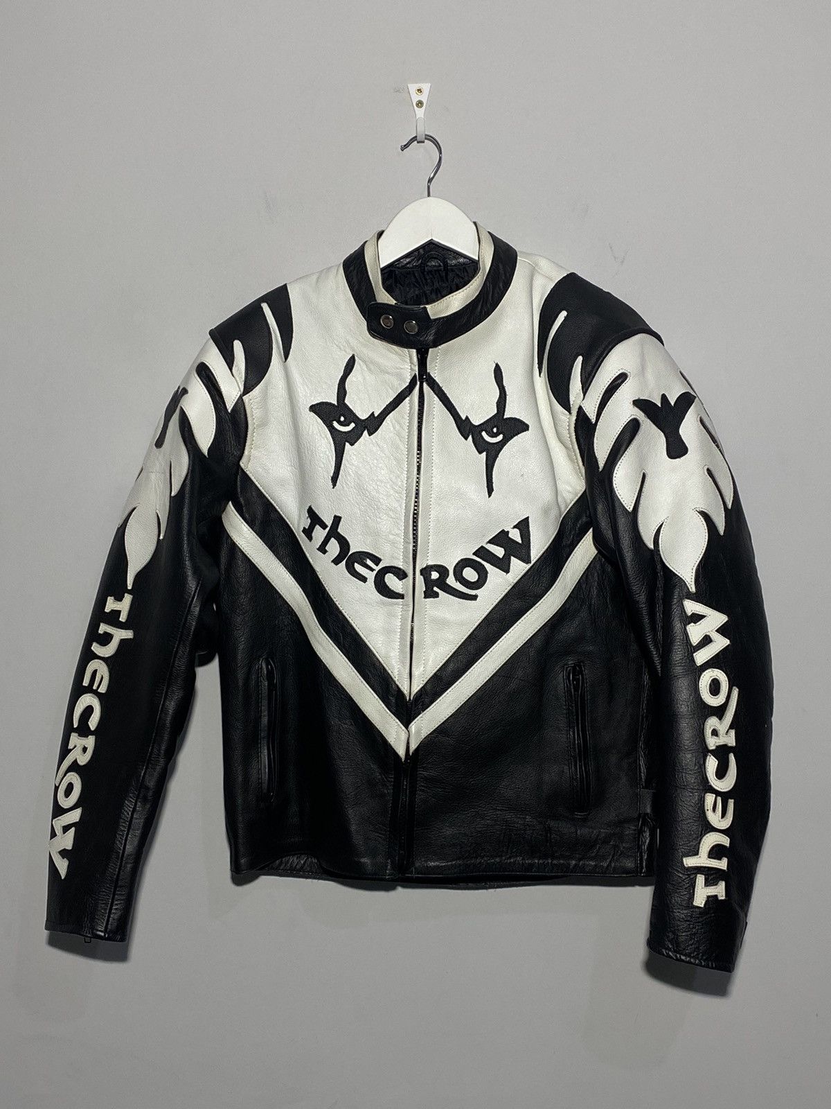 Vintage The Crow Vintage Rare Racing Leather Jacket | Grailed