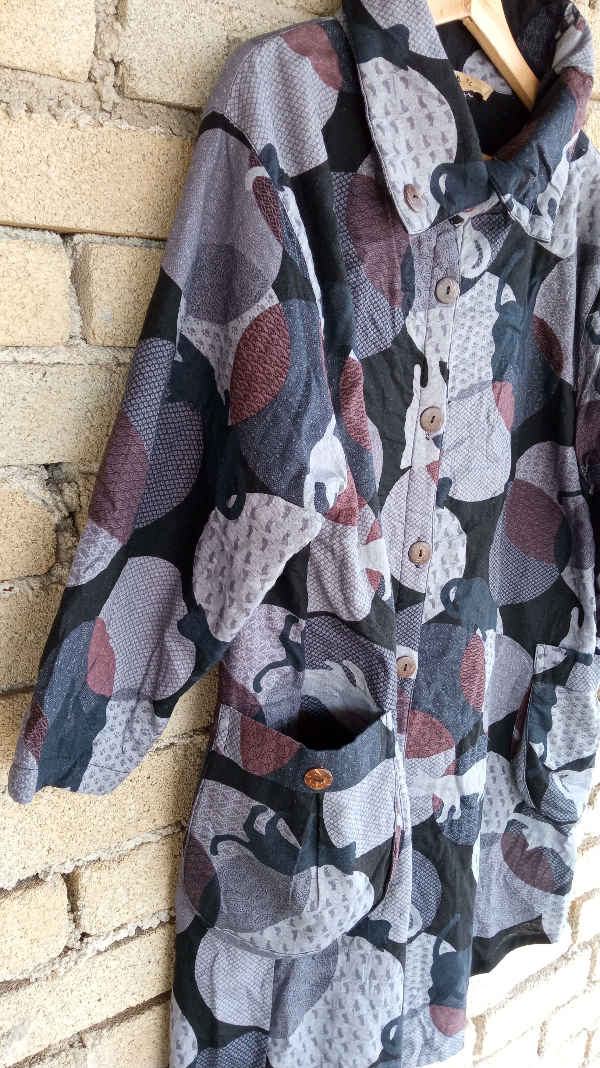 Japanese Brand × Vintage 🔥🔥Japanese Brand Sashiko Style Patchwork Fullprint Jacket Size US M / EU 48-50 / 2 - 15 Thumbnail