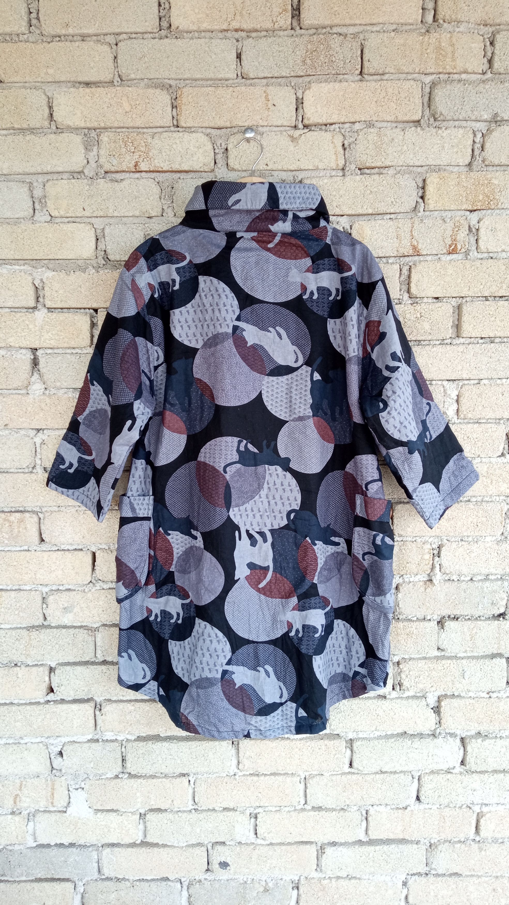 Japanese Brand × Vintage 🔥🔥Japanese Brand Sashiko Style Patchwork Fullprint Jacket Size US M / EU 48-50 / 2 - 17 Thumbnail