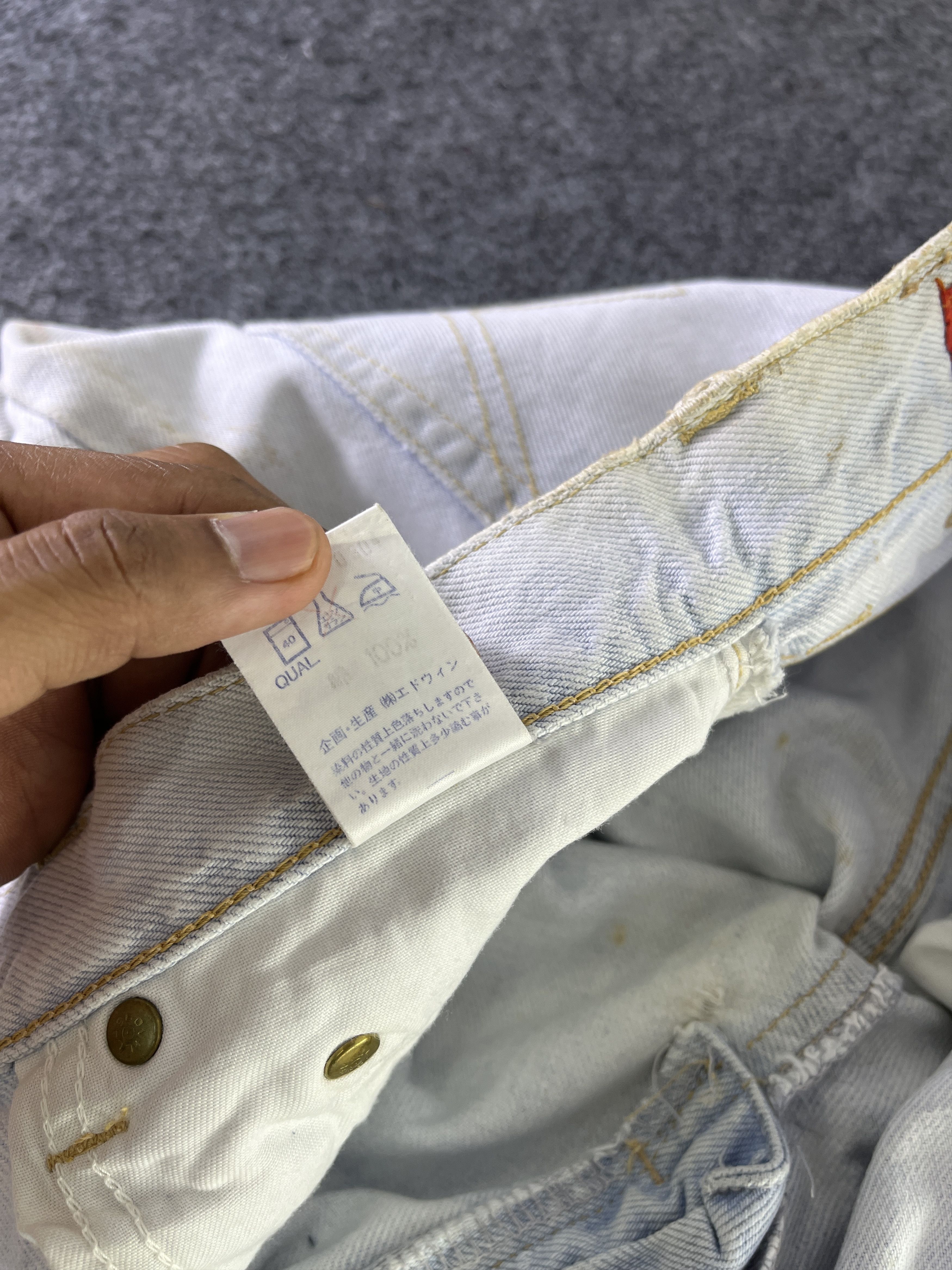 Edwin × Vintage EDWIN US Classic White Jeans - J869 Size US 32 / EU 48 - 7 Thumbnail