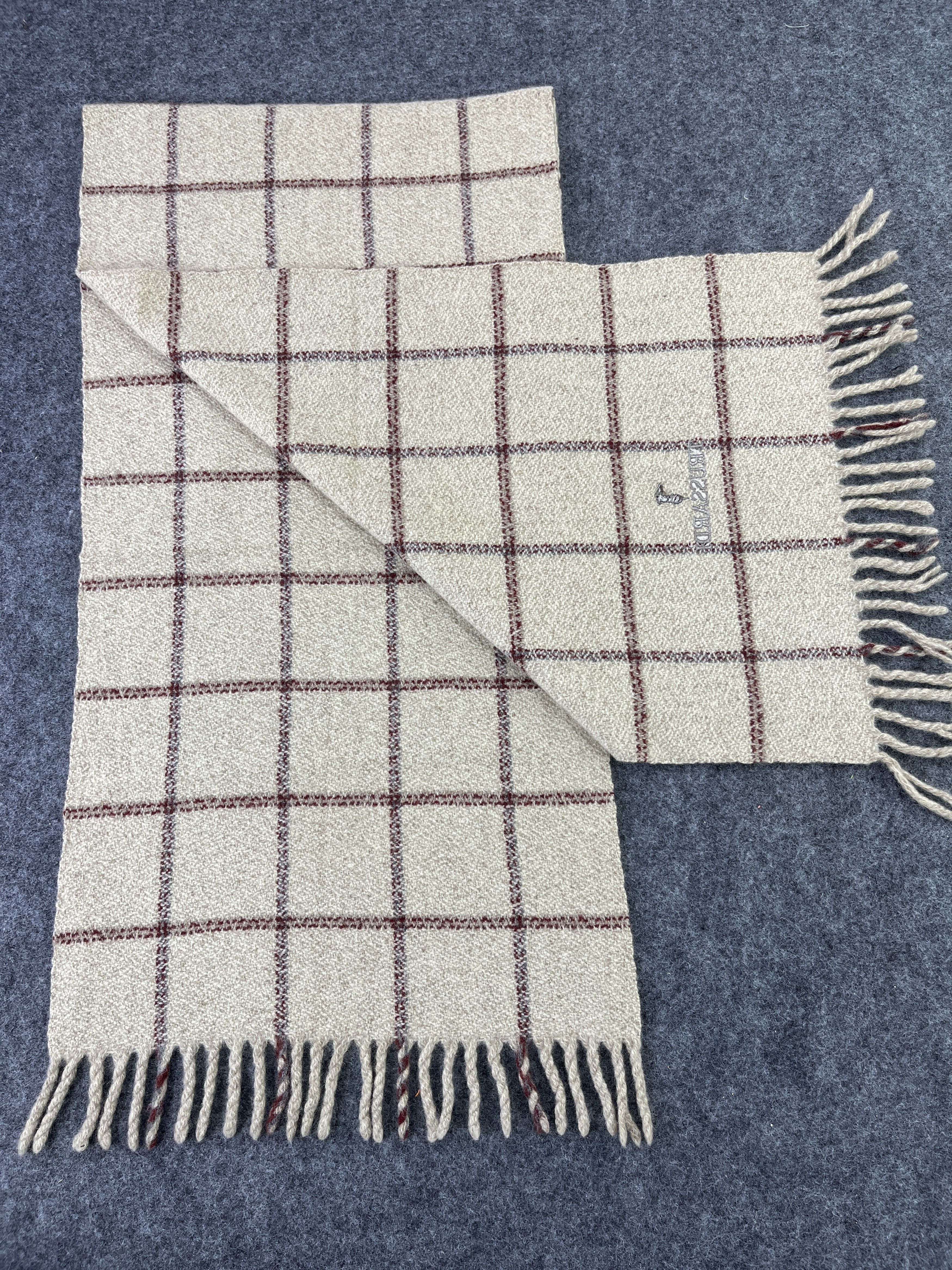 Trussardi × Vintage TRUSSARDI WOOL SCARVES / MUFFLER / NECKWEAR T325 Size ONE SIZE - 4 Thumbnail