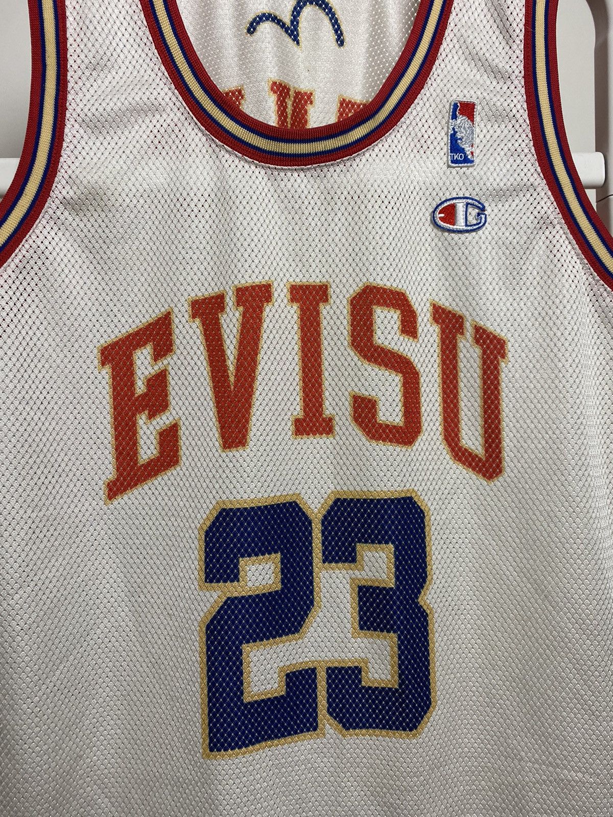 Evisu Evisu Jersey basketball 23 vintage very rare white red Size US L / EU 52-54 / 3 - 2 Thumbnail