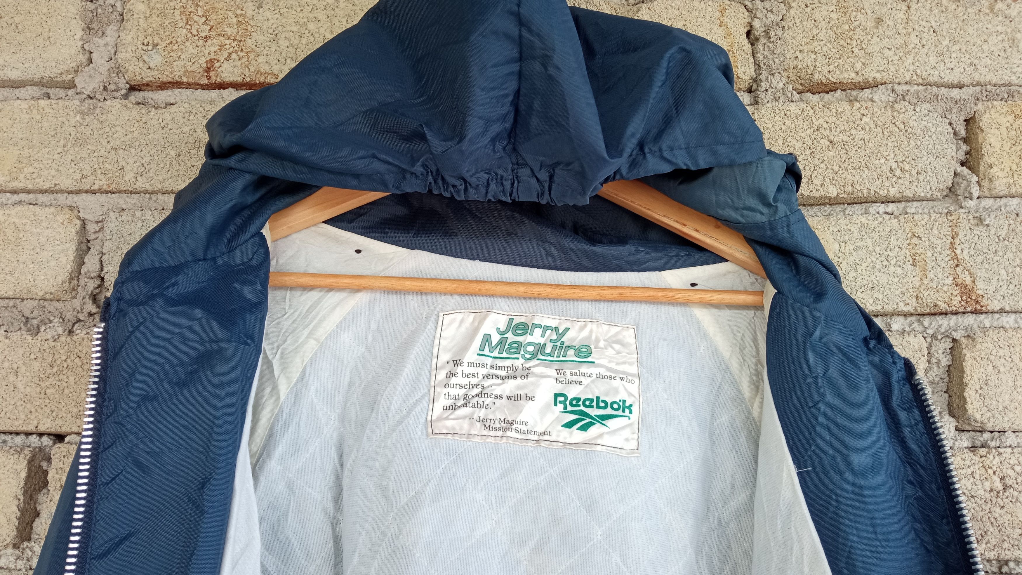 Reebok × Vintage 🔥🔥Vintage 1996 Reebok x Jerry Maguire Hoodie Jacket Size US L / EU 52-54 / 3 - 10 Thumbnail