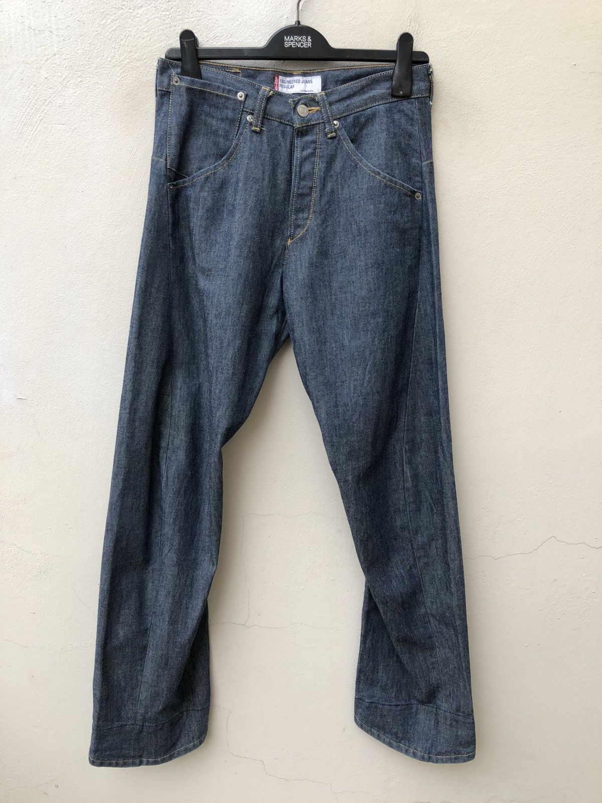 Japanese Brand Vintage Levi’s Engineered Jeans Japan Regular Denim Size US 29 - 6 Thumbnail
