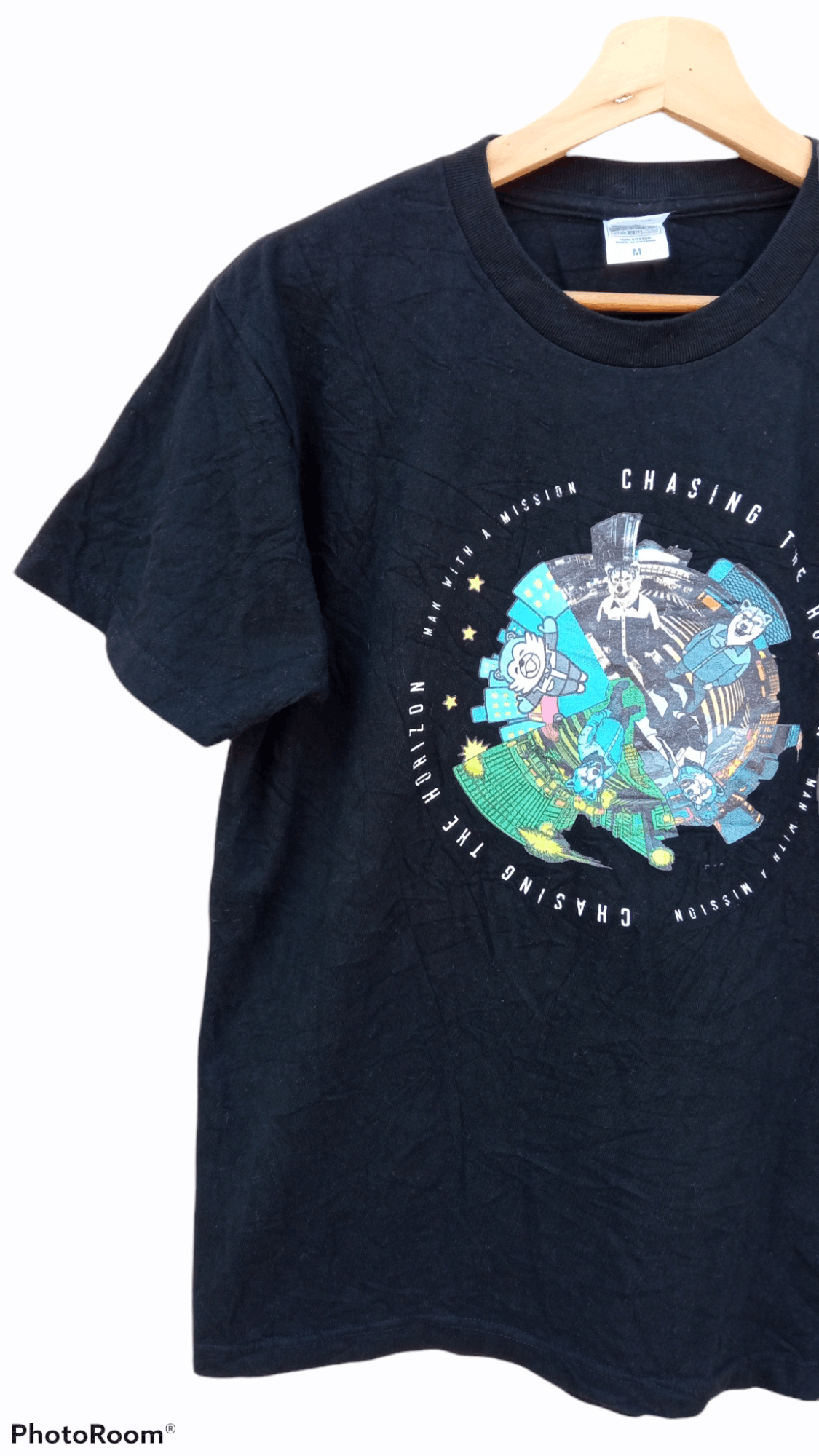 Band Tees × Japanese Brand × Vintage 🔥🔥Japanese Rock Band Man With A Mission T-Shirt Size US M / EU 48-50 / 2 - 5 Thumbnail