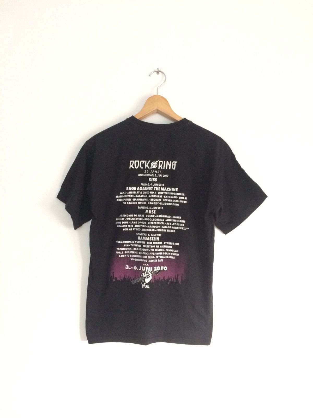 Band Tees × Vintage 🔥🔥Rock Am Ring 25th Anniversary Nurburgring 2010 T-Shirt Size US S / EU 44-46 / 1 - 2 Thumbnail