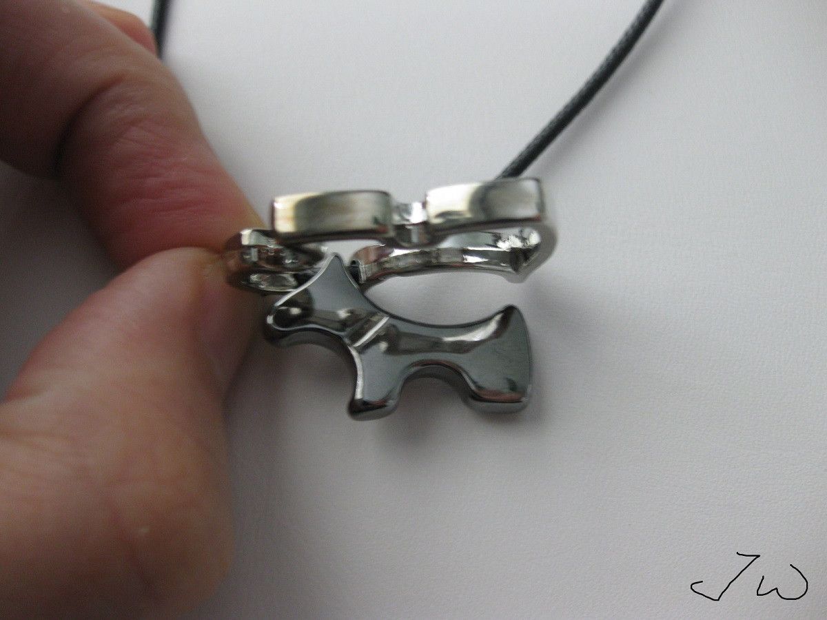 Jewelry Dog Stainless Steel Pendant Leather Necklace Size ONE SIZE - 4 Thumbnail