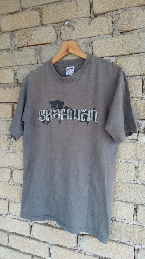 Band Tees × Japanese Brand × Vintage 🔥🔥Japanese Rock Band Brahman Spellout Logo T-Shirt Size US S / EU 44-46 / 1 - 2 Thumbnail