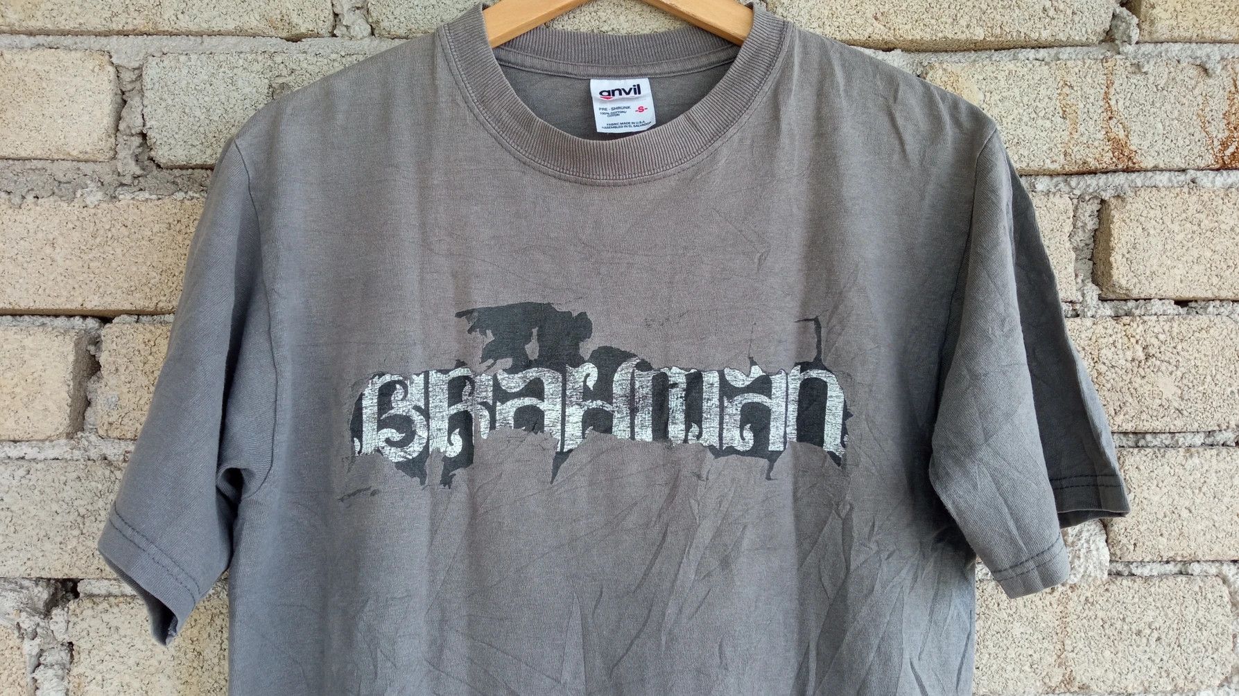 Band Tees × Japanese Brand × Vintage 🔥🔥Japanese Rock Band Brahman Spellout Logo T-Shirt Size US S / EU 44-46 / 1 - 4 Thumbnail