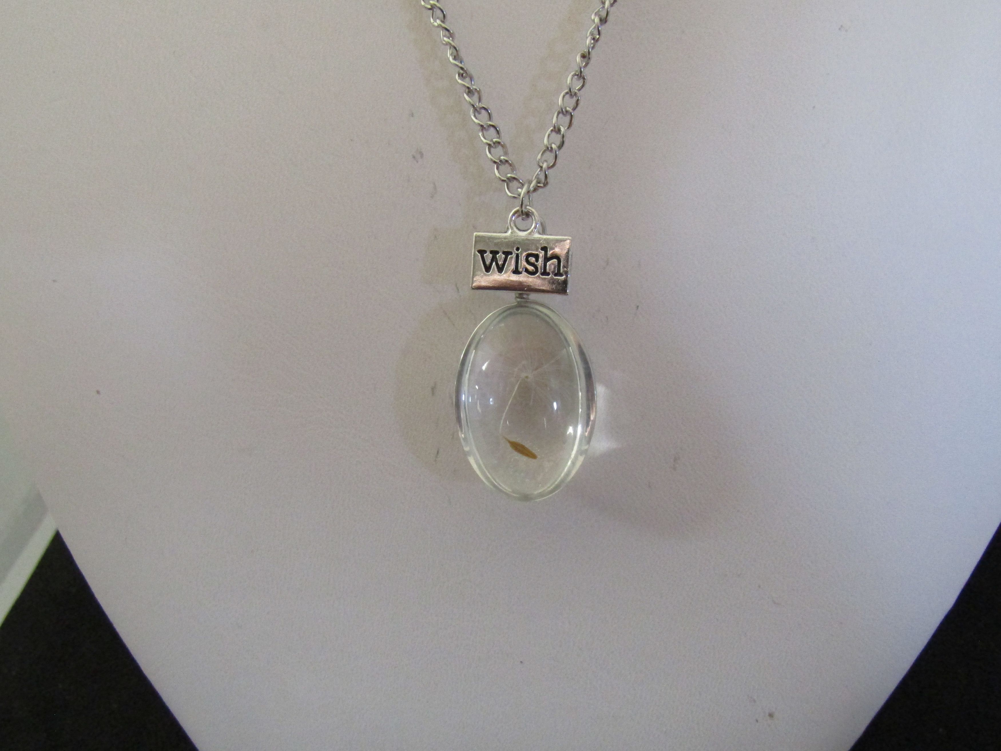 Jewelry Dried Flower Wish Glass Chain Necklace Size ONE SIZE - 3 Thumbnail