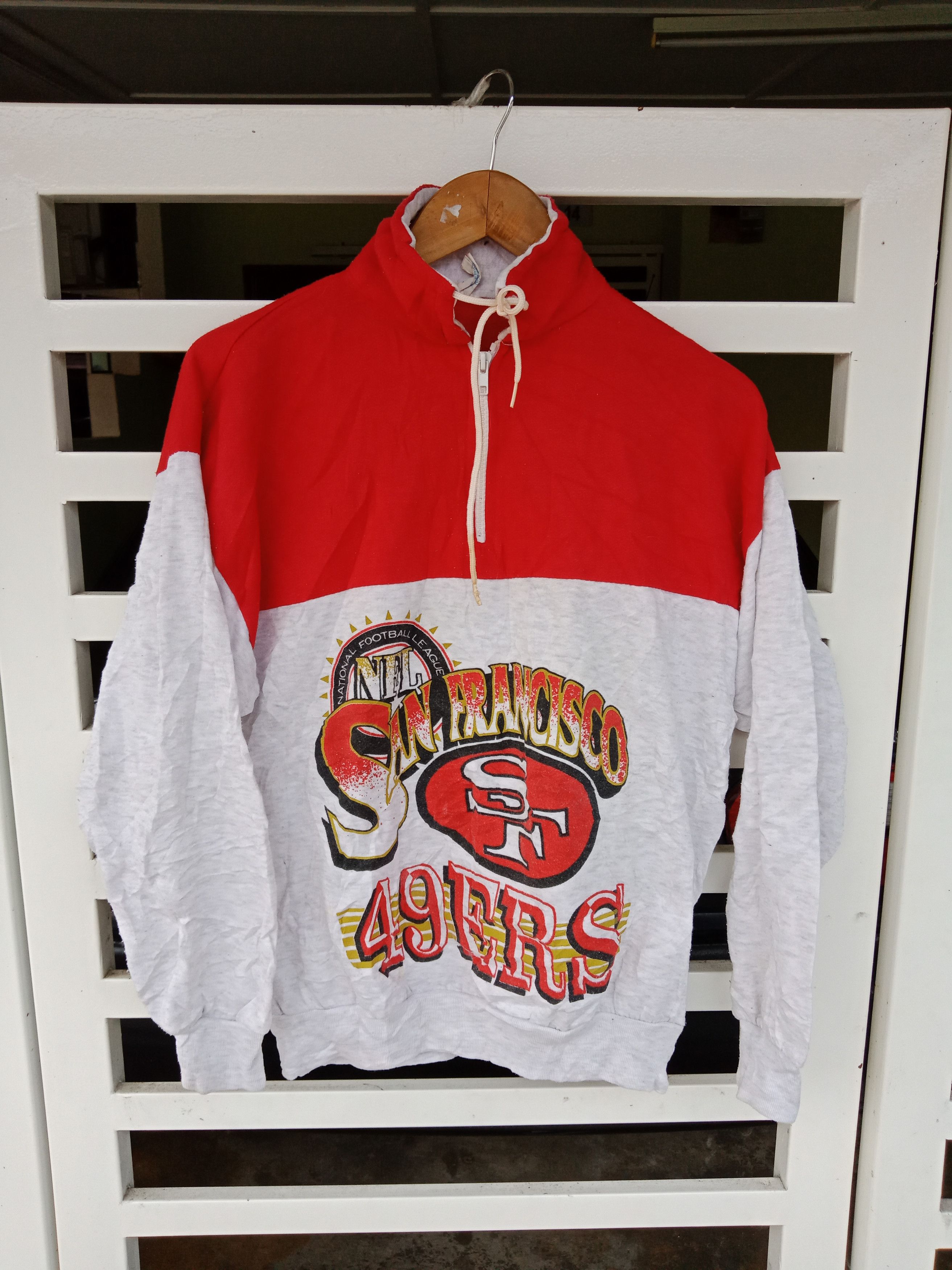 NFL Vintage 49ers Spell Out Pull Over Sweatshirt Size US M / EU 48-50 / 2 - 1 Thumbnail