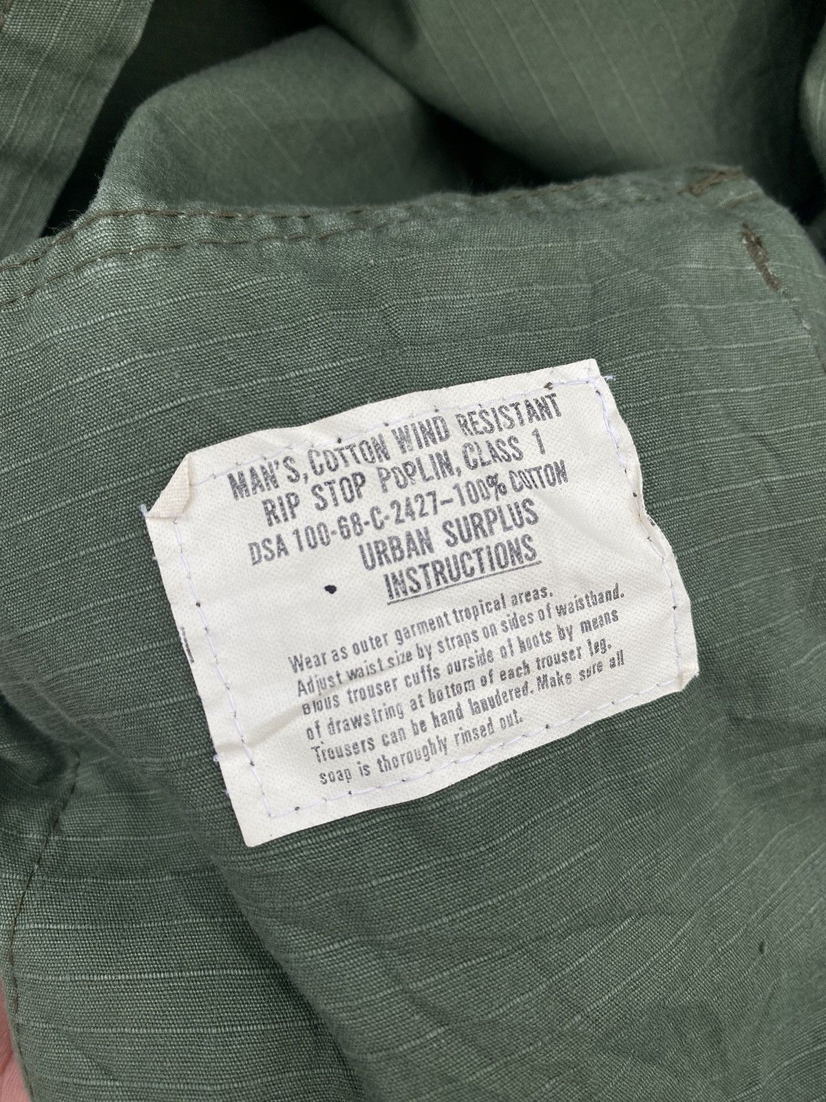 Vintage Thrashed Vintage OG107 Rip Stop Poplin Slank Pocket Us Army Size US L / EU 52-54 / 3 - 8 Thumbnail