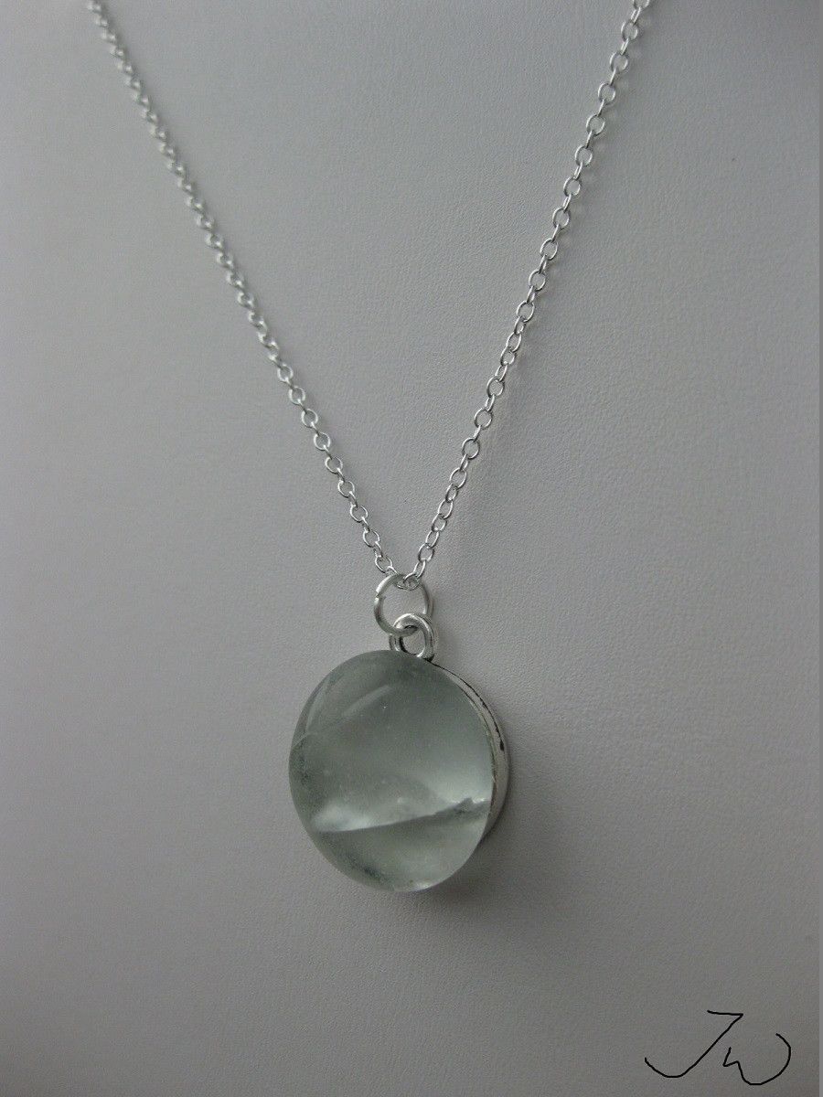 Handmade Moon glass Chain necklace Size ONE SIZE - 2 Thumbnail