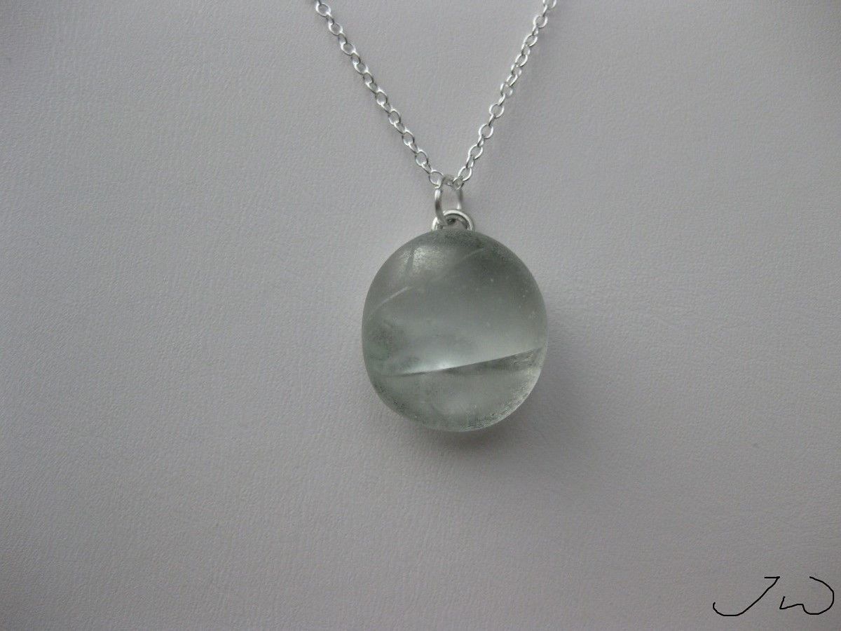 Handmade Moon glass Chain necklace Size ONE SIZE - 3 Thumbnail