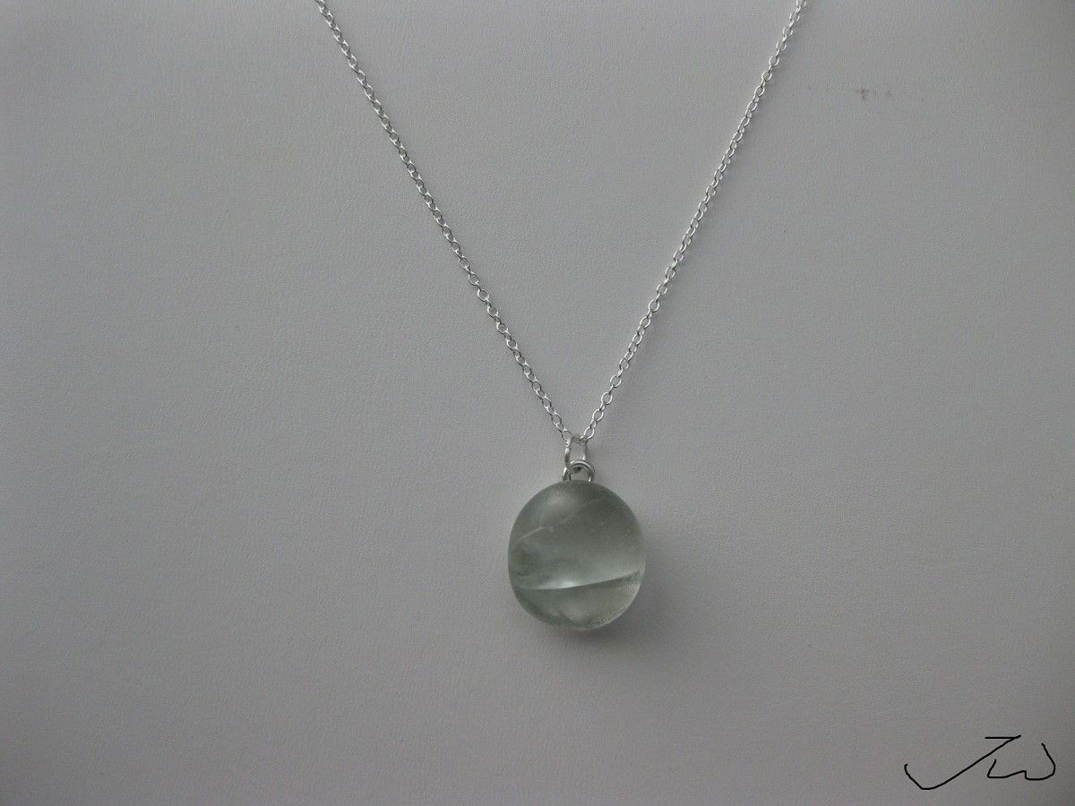 Handmade Moon glass Chain necklace Size ONE SIZE - 1 Thumbnail