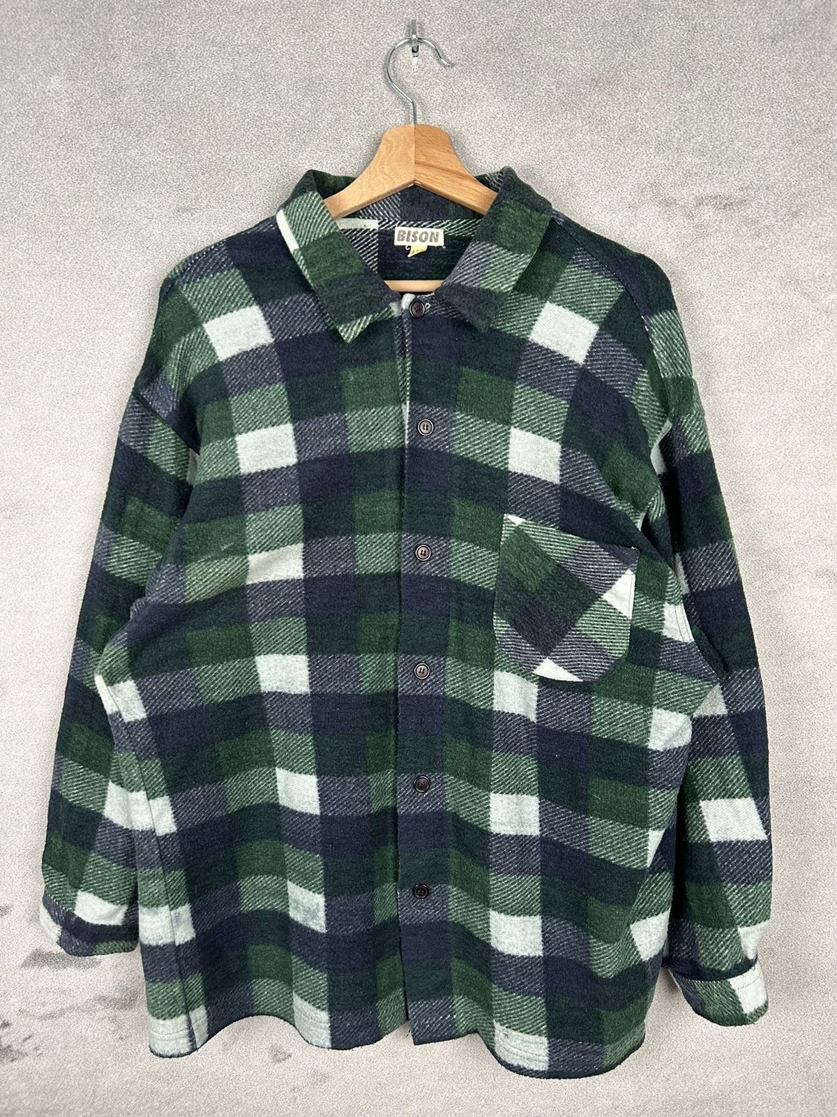Vintage Vintage 90s Heavy Flannel Bottoms Shirt Size US L / EU 52-54 / 3 - 1 Thumbnail
