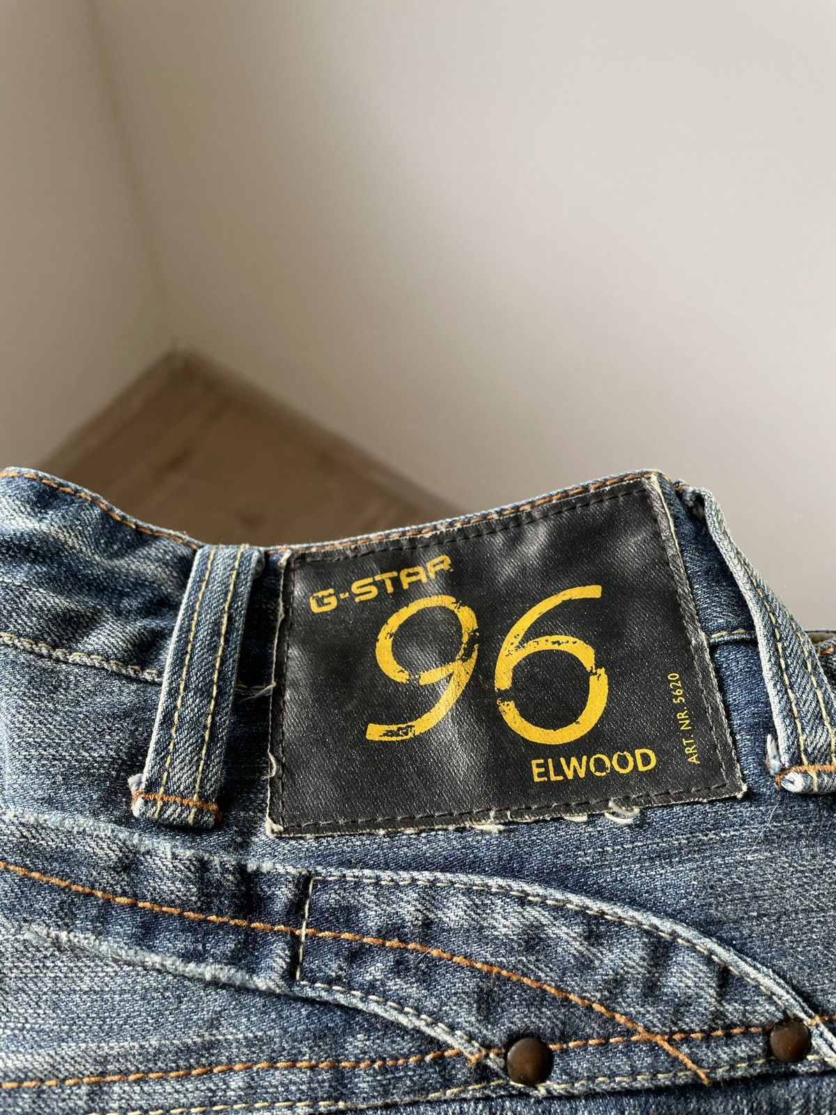 G-Star Vintage G Star Raw jeans Double Knee Elwood Size US 36 / EU 52 - 14 Thumbnail