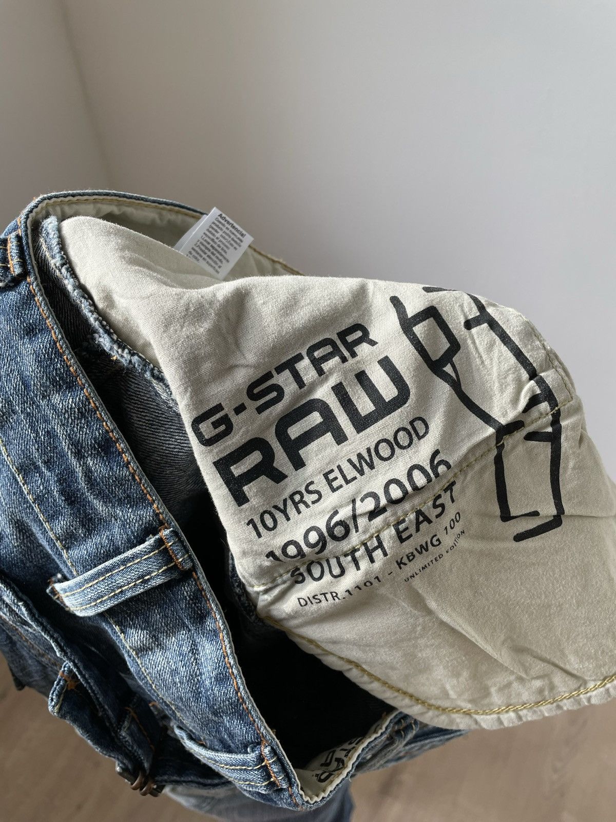 G-Star Vintage G Star Raw jeans Double Knee Elwood Size US 36 / EU 52 - 13 Thumbnail