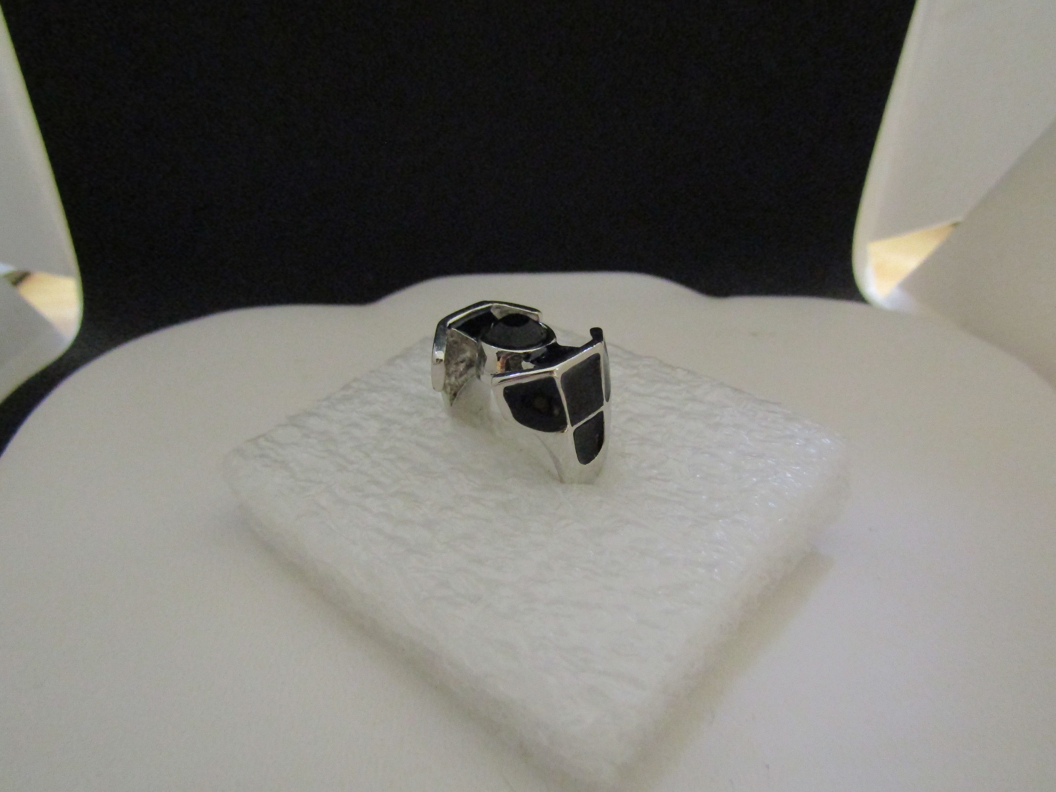 Other Black Cz Starship Tibetan Silver Ring - Size 7.25 Size ONE SIZE - 2 Thumbnail