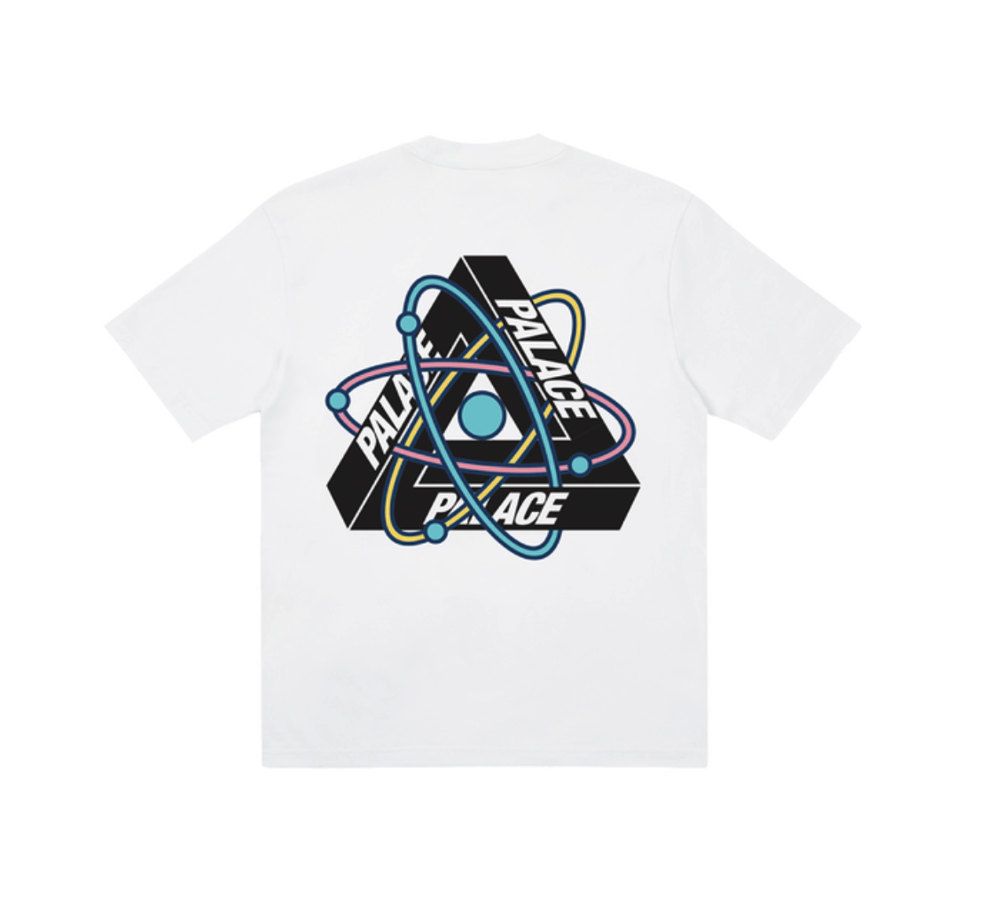 image of Palace Tri-Atom Tee White • S, Men's (Size Small)