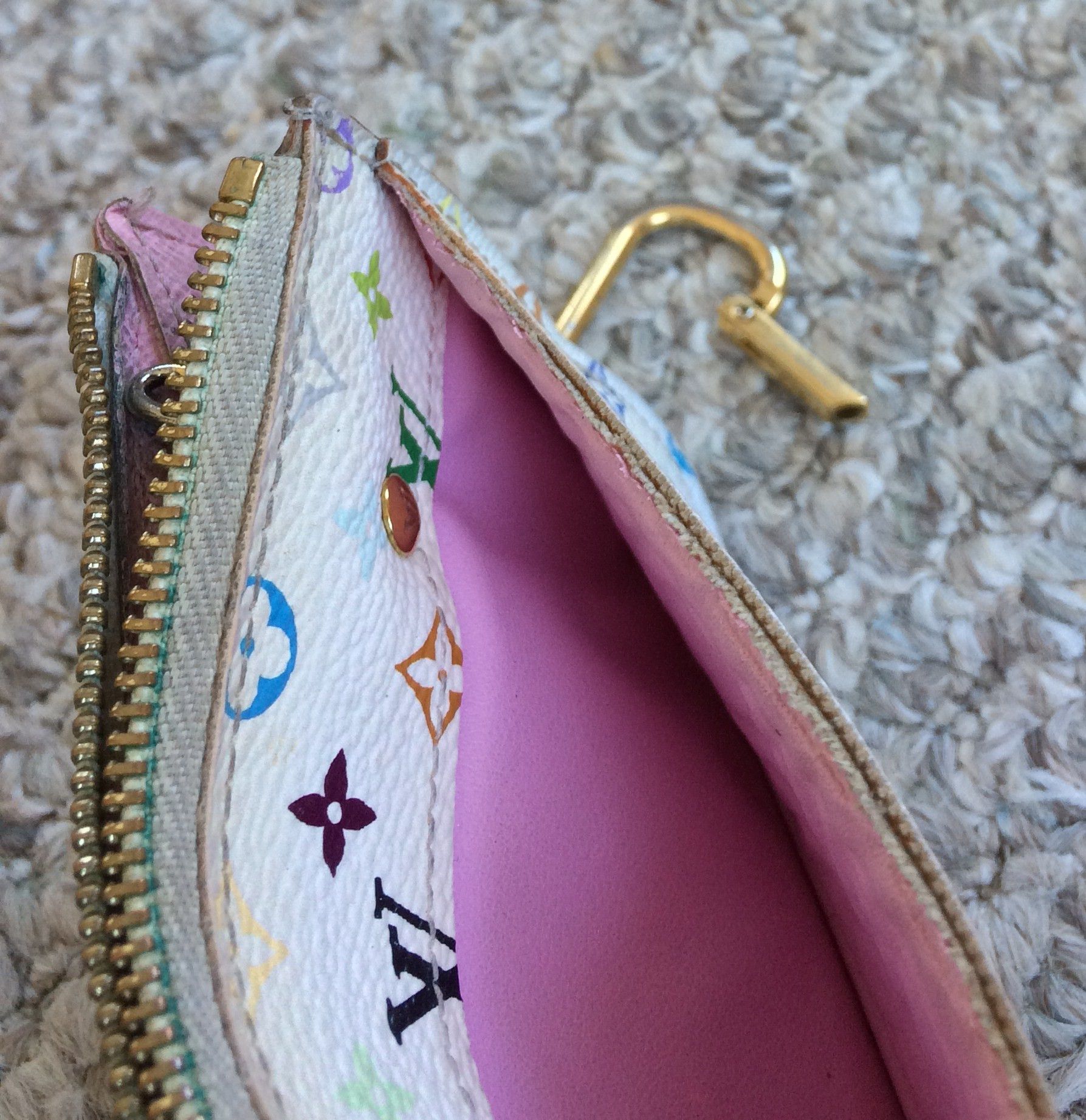 Louis Vuitton × Takashi Murakami S/S 2003 Louis Vuitton x Murakami Monogram Zip Pouch Wallet Size ONE SIZE - 8 Thumbnail