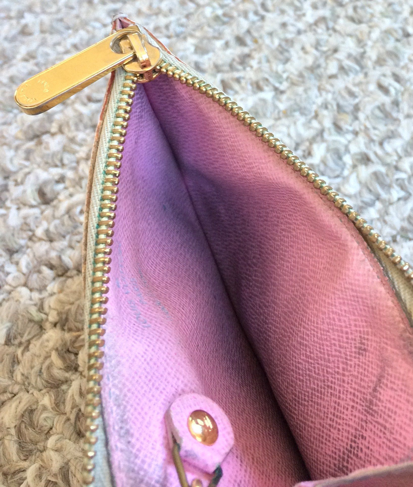 Louis Vuitton × Takashi Murakami S/S 2003 Louis Vuitton x Murakami Monogram Zip Pouch Wallet Size ONE SIZE - 7 Thumbnail