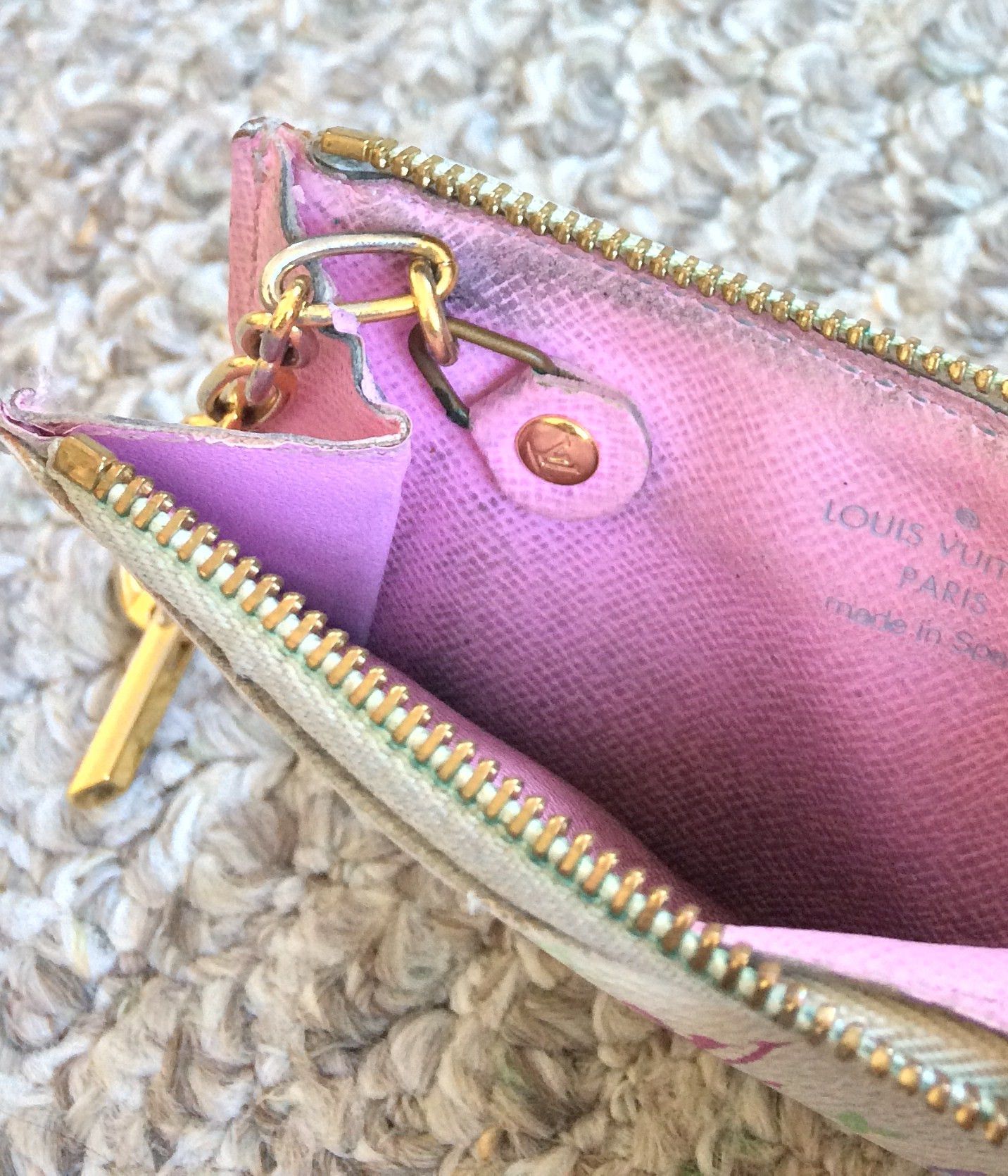 Louis Vuitton × Takashi Murakami S/S 2003 Louis Vuitton x Murakami Monogram Zip Pouch Wallet Size ONE SIZE - 6 Thumbnail