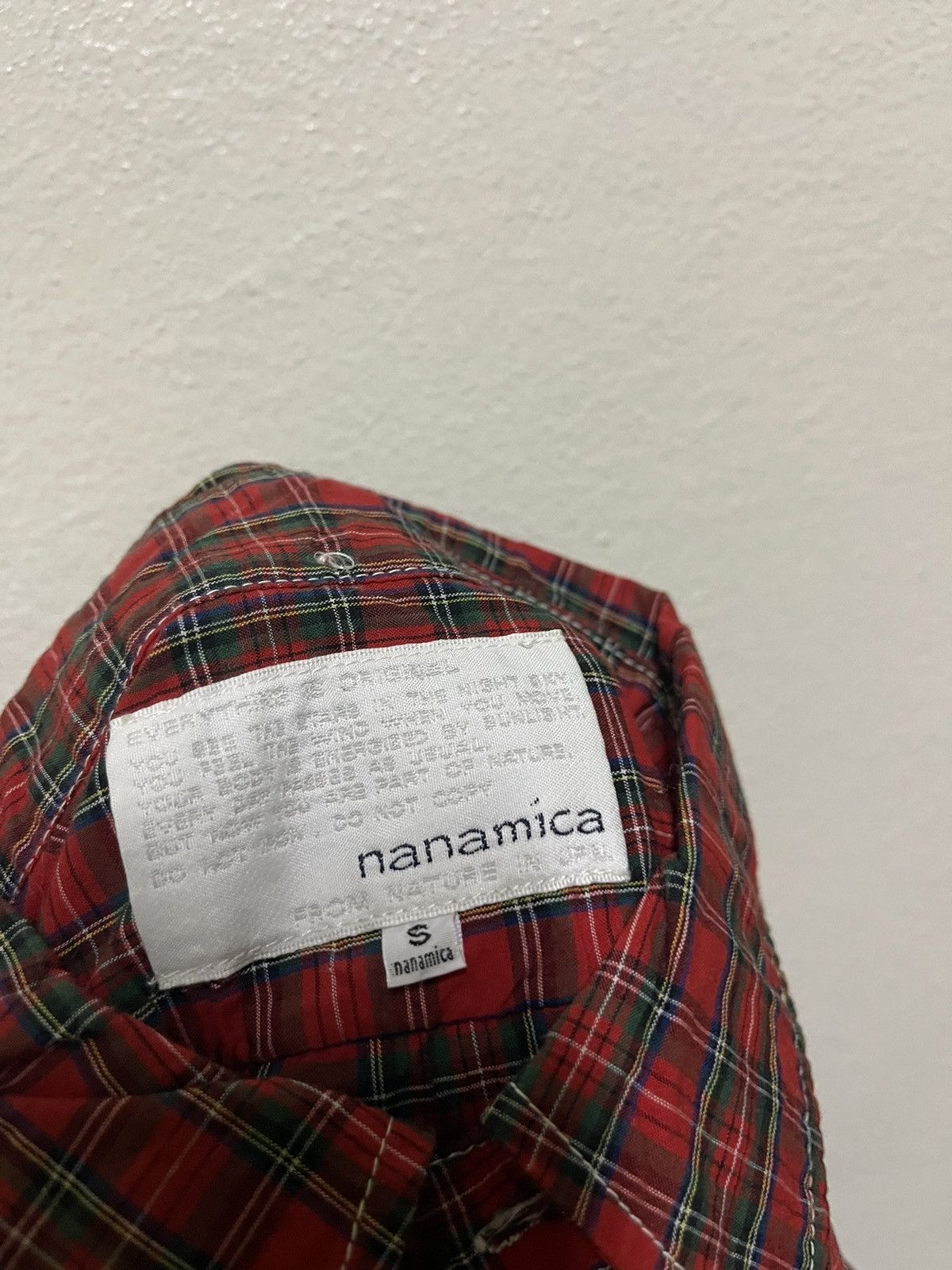 Japanese Brand Nanamica Tartan Shirt Long Sleeve Japan Size US S / EU 44-46 / 1 - 11 Thumbnail