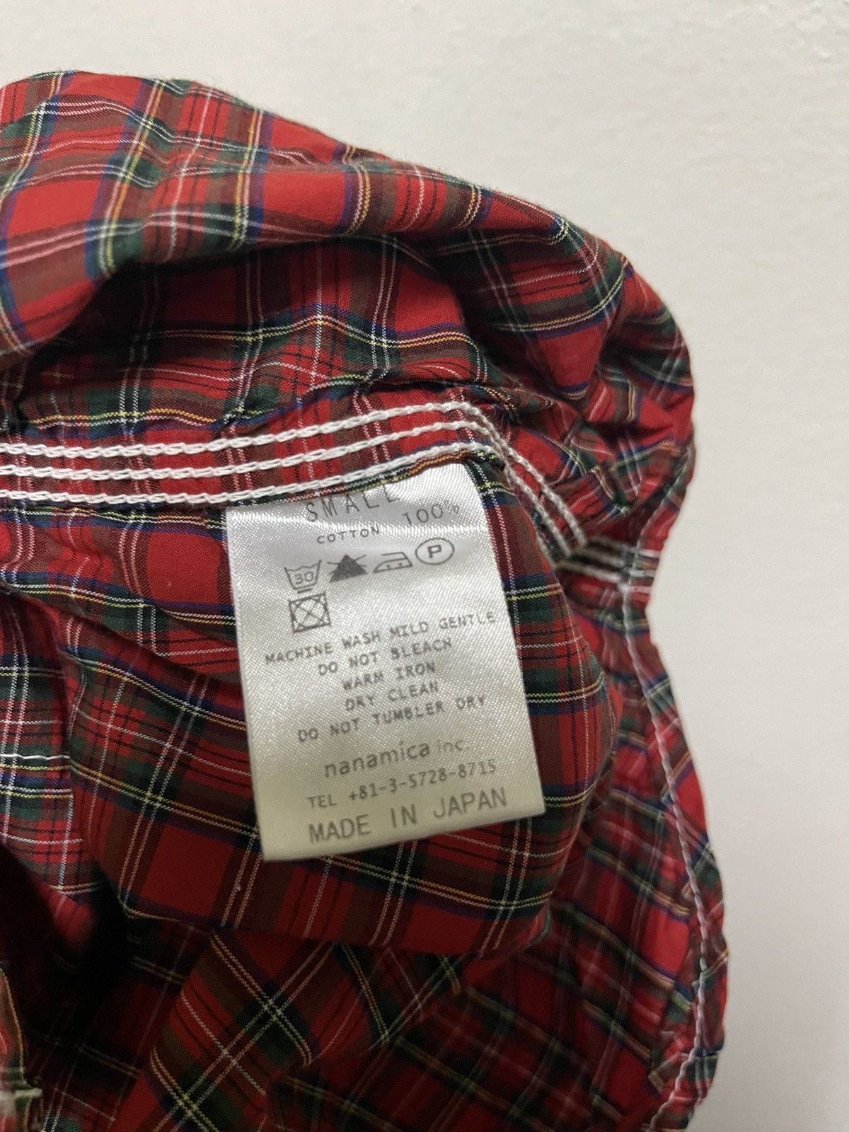Japanese Brand Nanamica Tartan Shirt Long Sleeve Japan Size US S / EU 44-46 / 1 - 12 Thumbnail