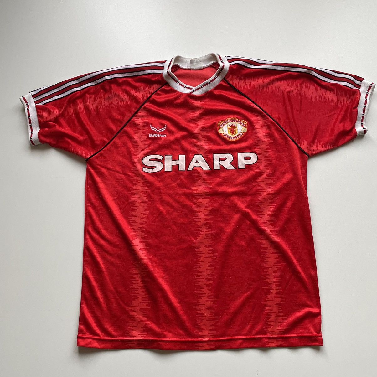 Vintage Vintage Manchester United Grand Sport Soccer Jersey XL Rare Size US XL / EU 56 / 4 - 1 Thumbnail