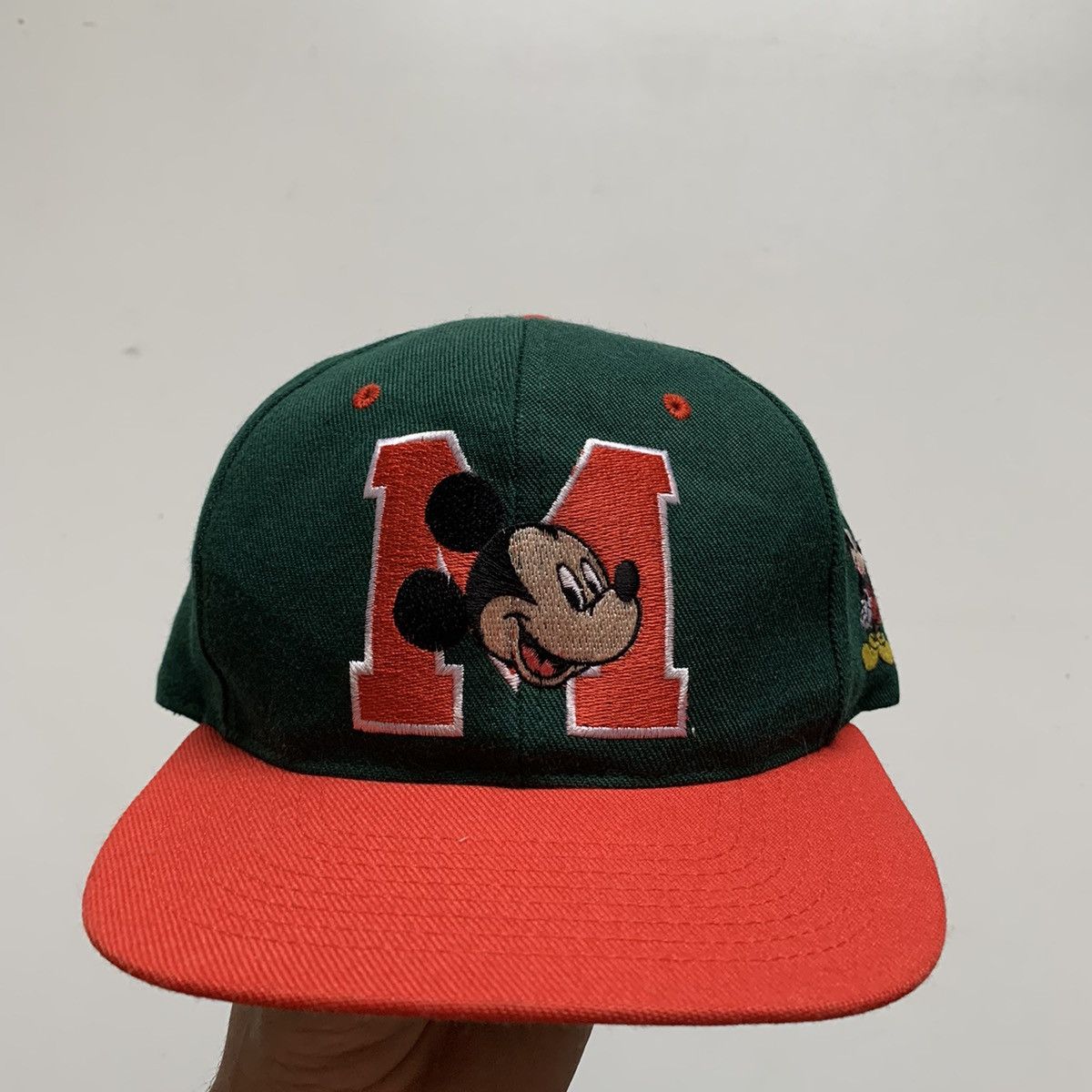 Vintage Vintage 90s Mickey Mouse embroidered Disney cartoon snapback ...