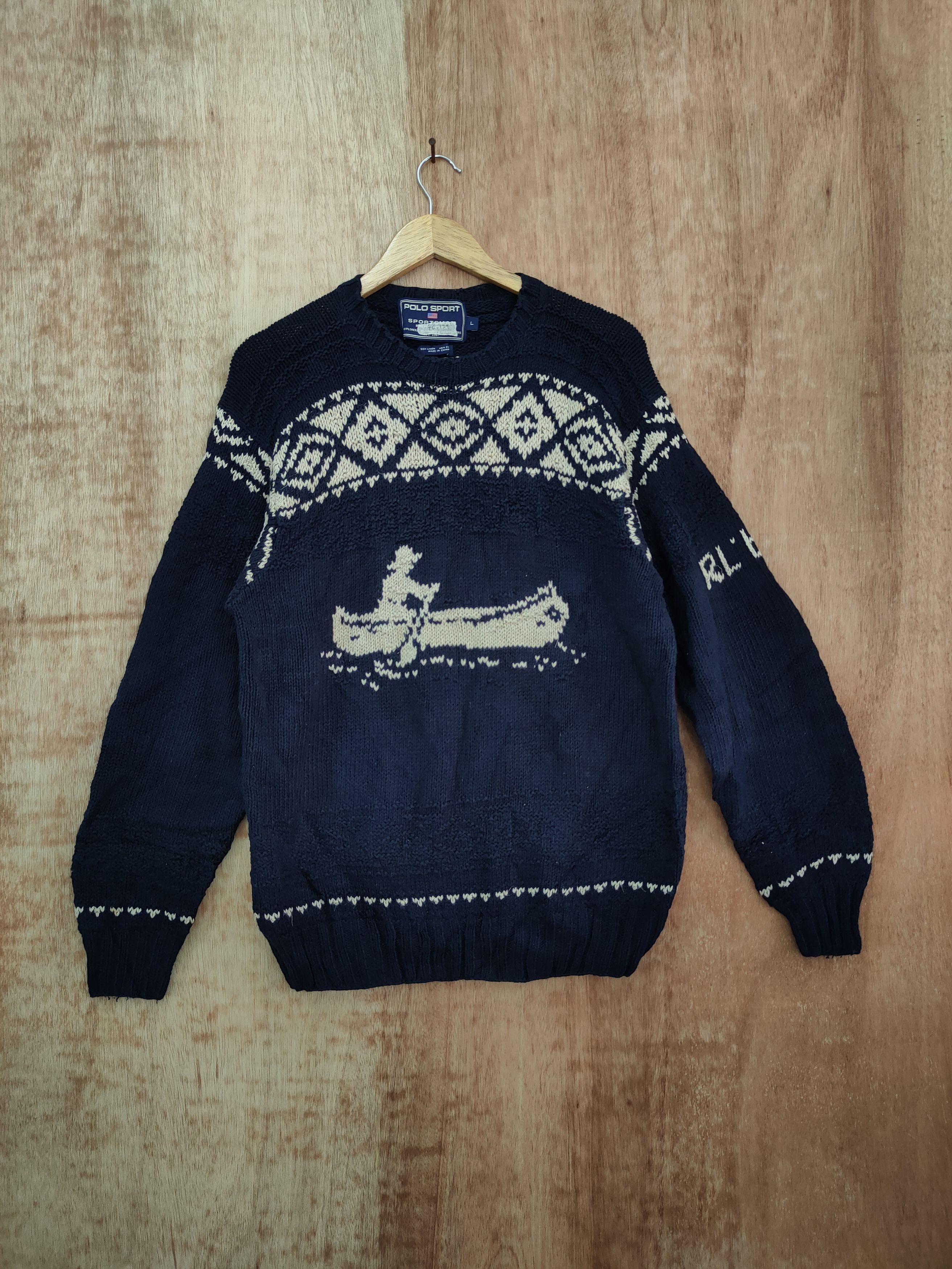 Ralph Lauren Ralph Lauren fisherman handknit knitwear #46-139DLL Size US L / EU 52-54 / 3 - 1 Thumbnail