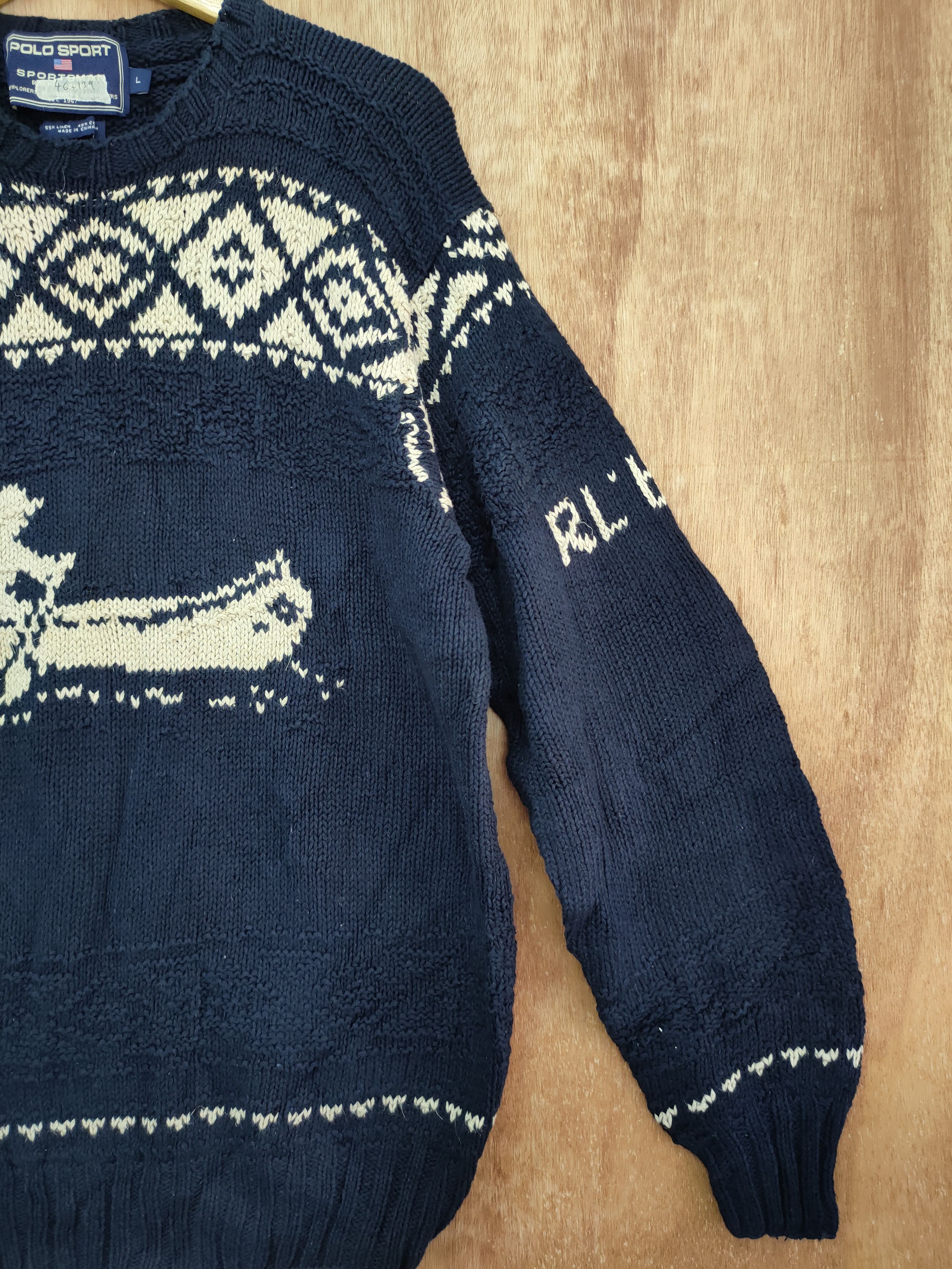 Ralph Lauren Ralph Lauren fisherman handknit knitwear #46-139DLL Size US L / EU 52-54 / 3 - 3 Thumbnail