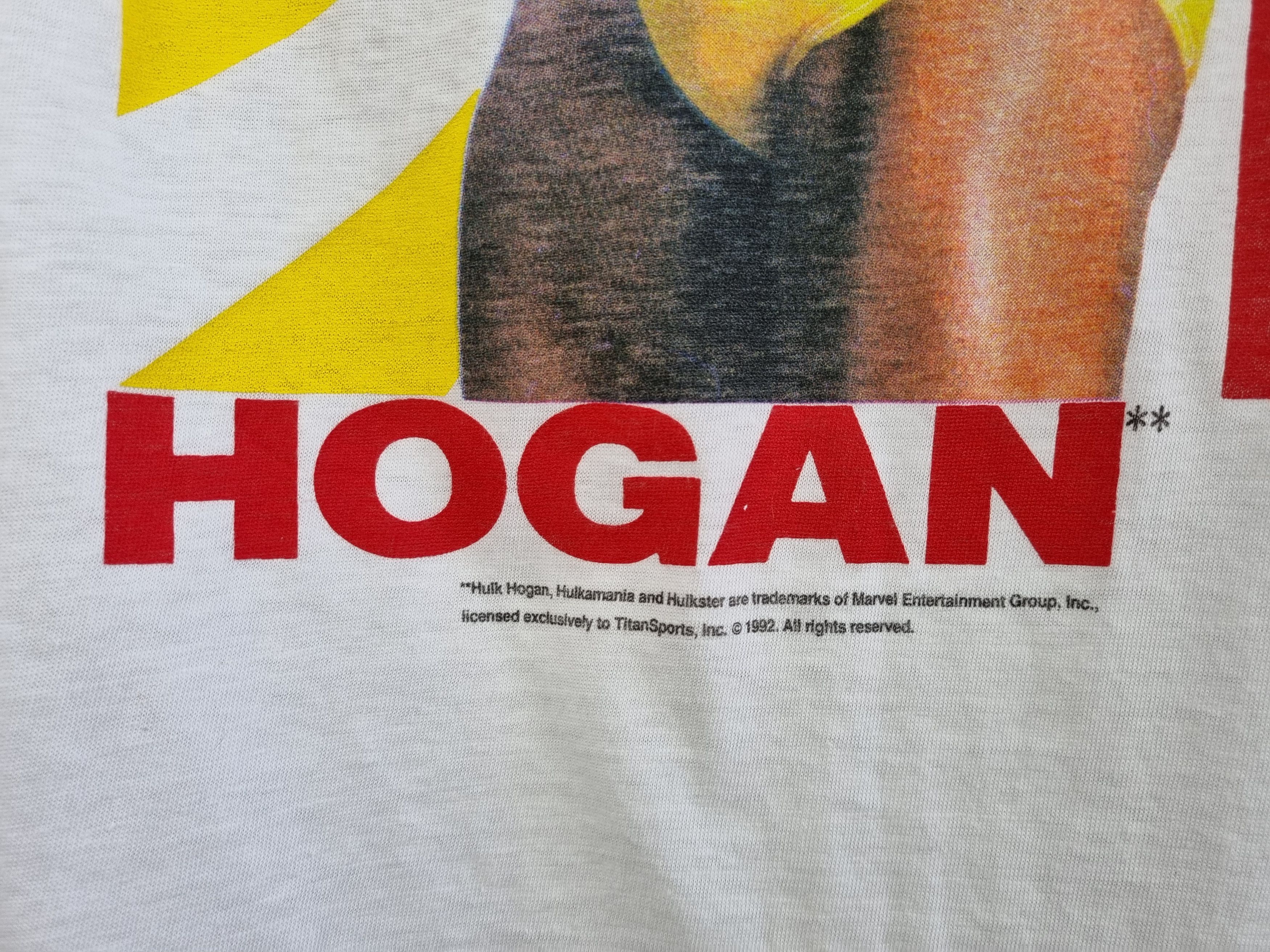Vintage × WWE × WWF 1992 Hulk Hogan Portrait Print European Rampage Tour Size US L / EU 52-54 / 3 - 4 Thumbnail