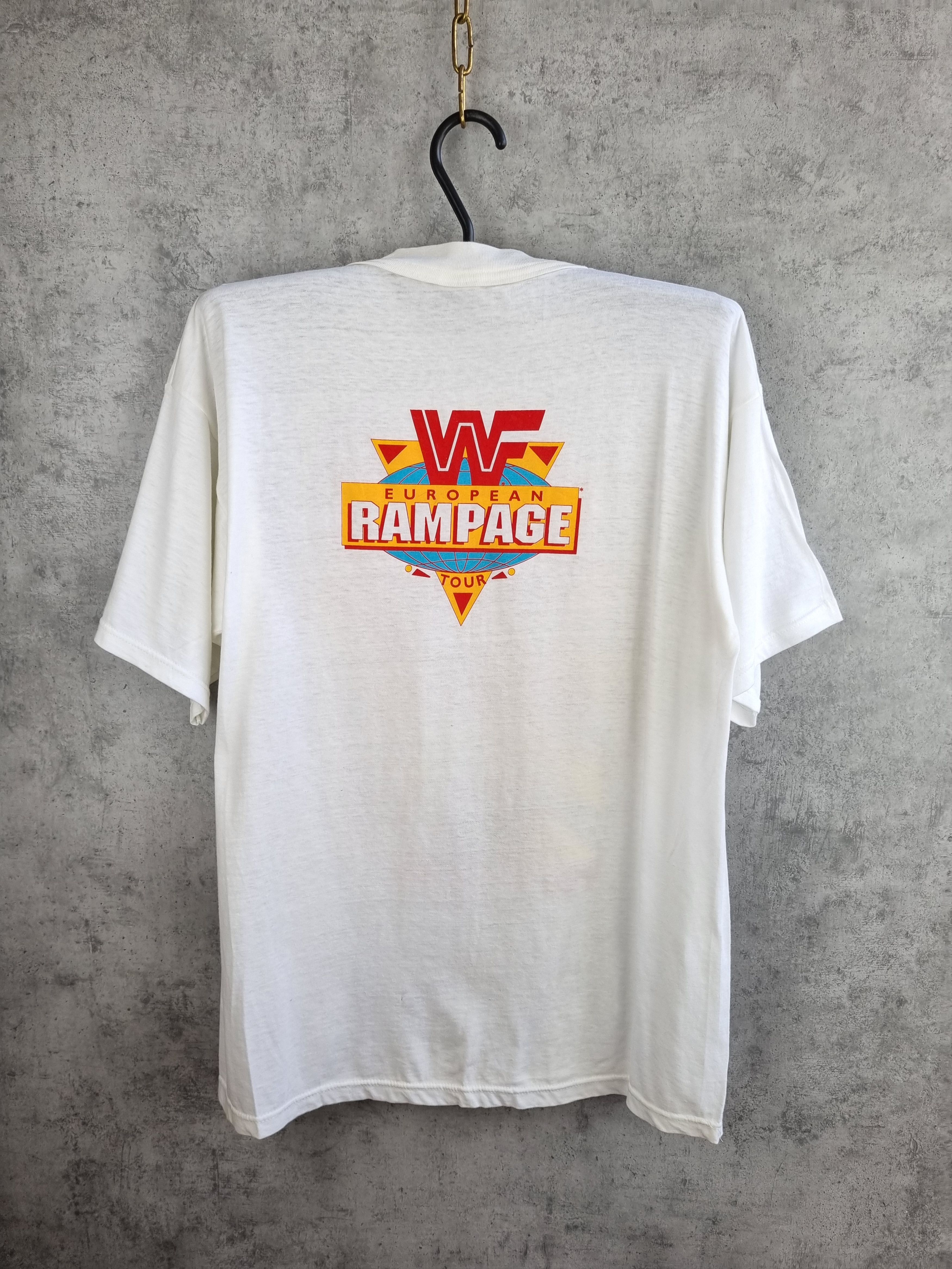 Vintage × WWE × WWF 1992 Hulk Hogan Portrait Print European Rampage Tour Size US L / EU 52-54 / 3 - 5 Thumbnail