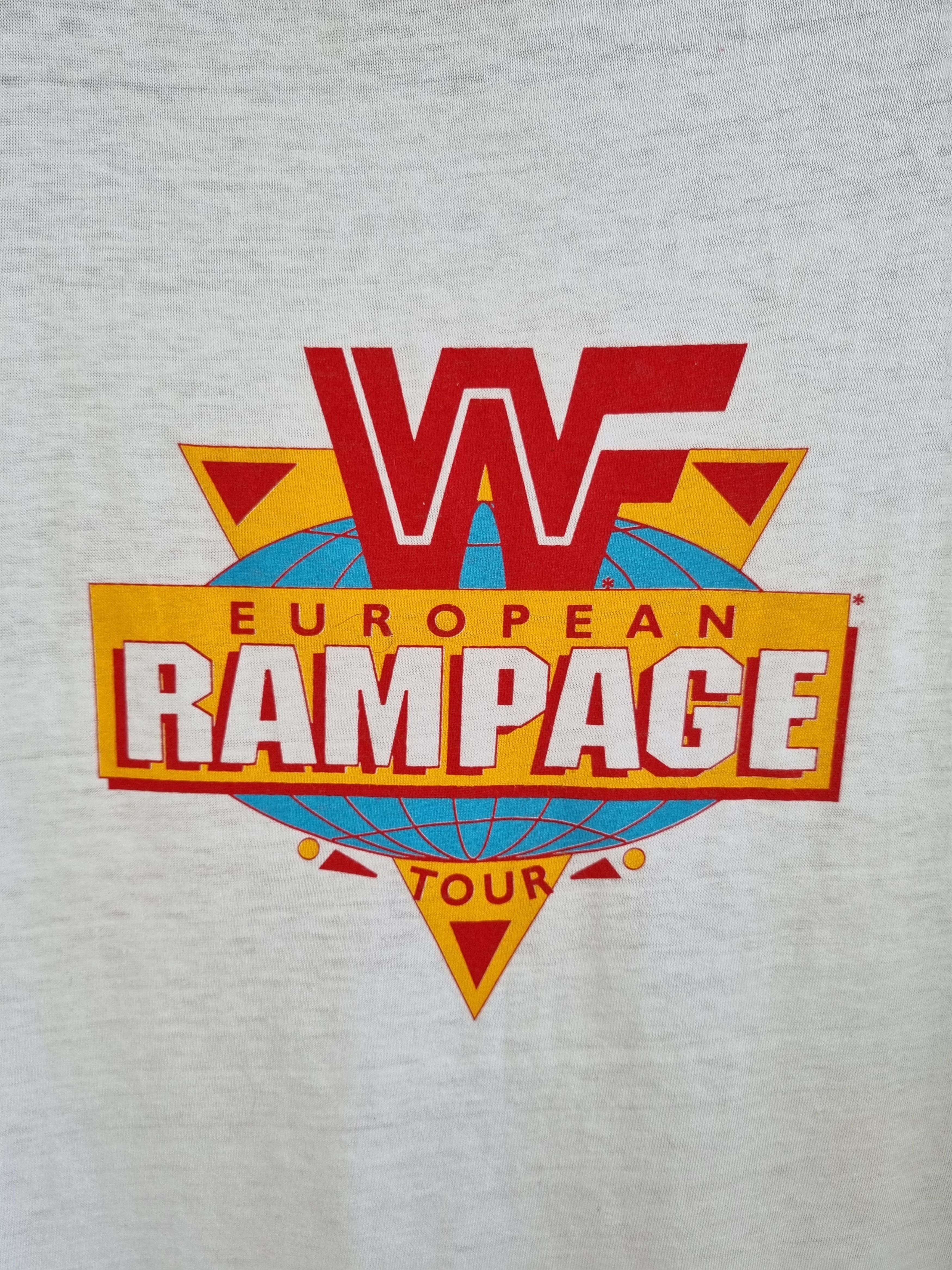 Vintage × WWE × WWF 1992 Hulk Hogan Portrait Print European Rampage Tour Size US L / EU 52-54 / 3 - 6 Thumbnail